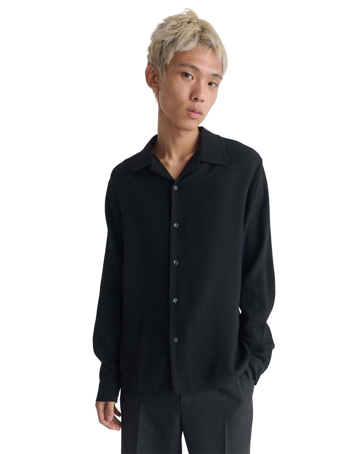 Sense Shirt Black Crepe