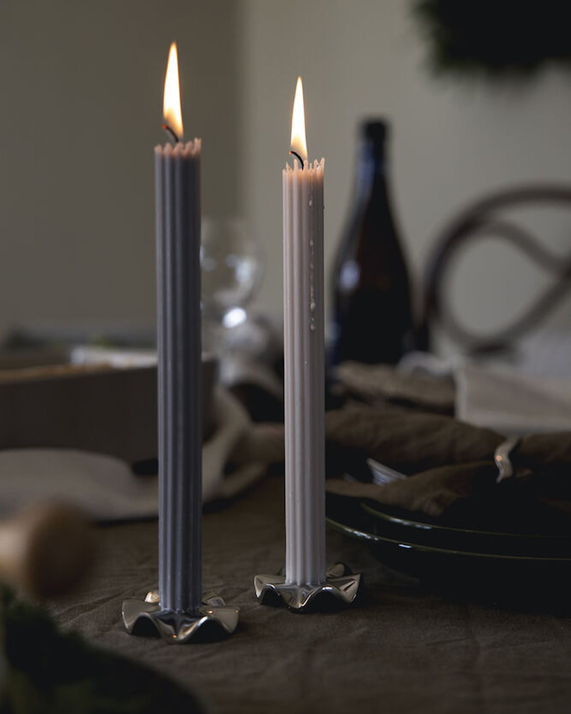 Signe Candle Holder 2-Pack Silver