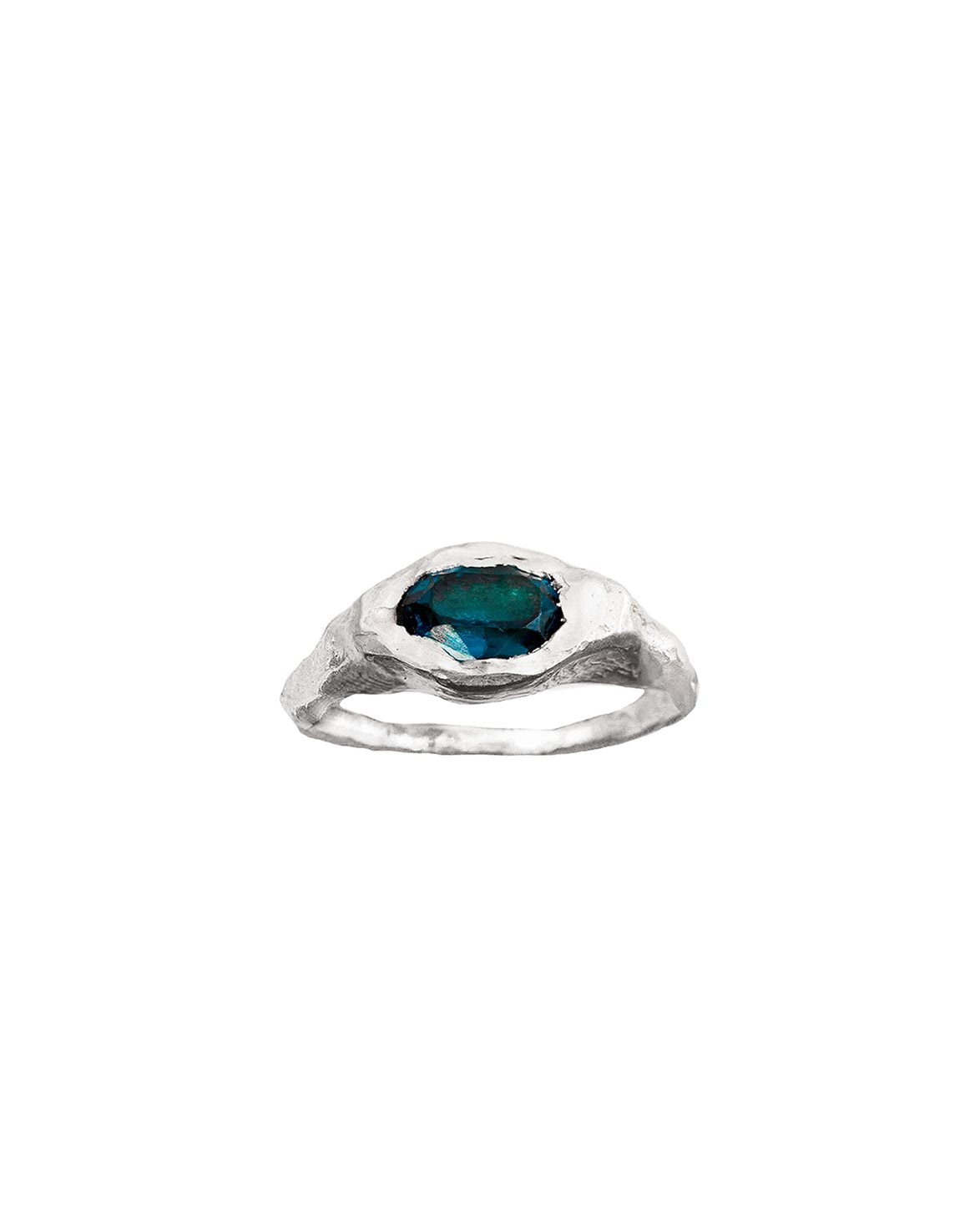 Faro Ring Blue Silver
