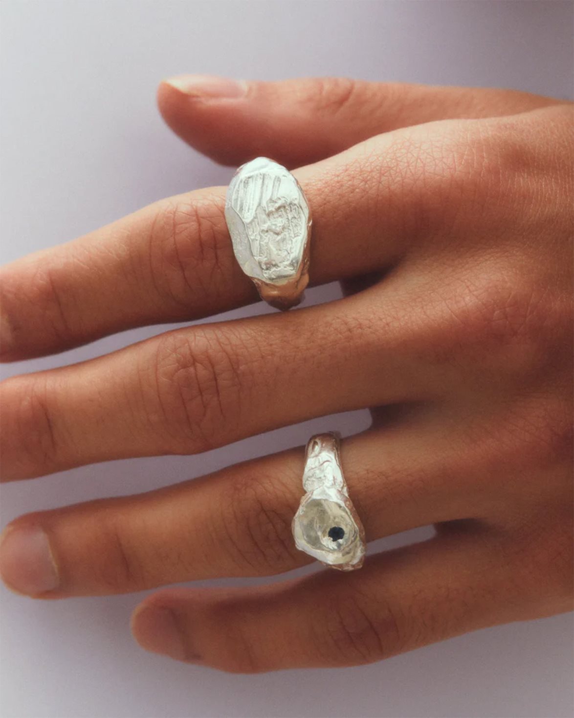 Marea Ring Blue Silver