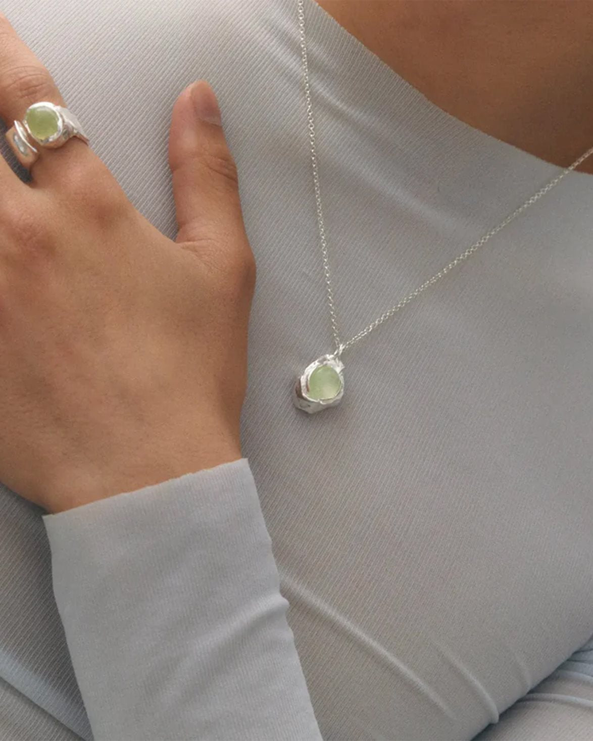 Nectar Uva Necklace Silver