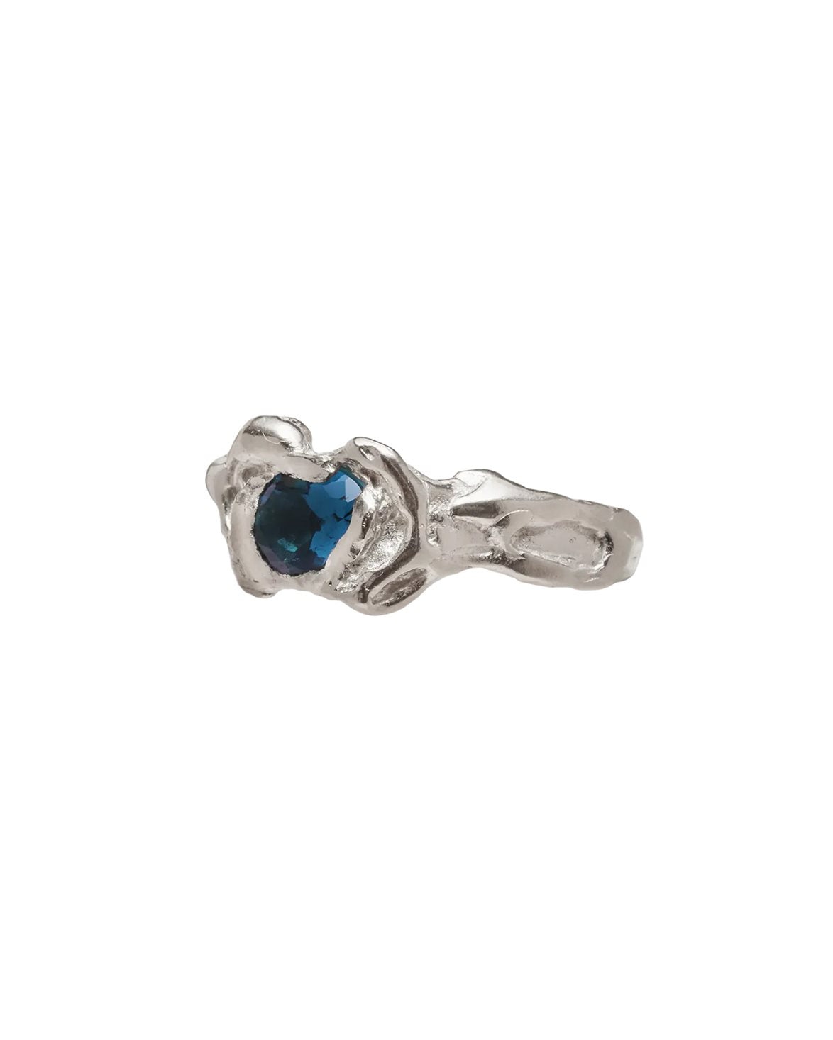 Ola Ring Blue Silver
