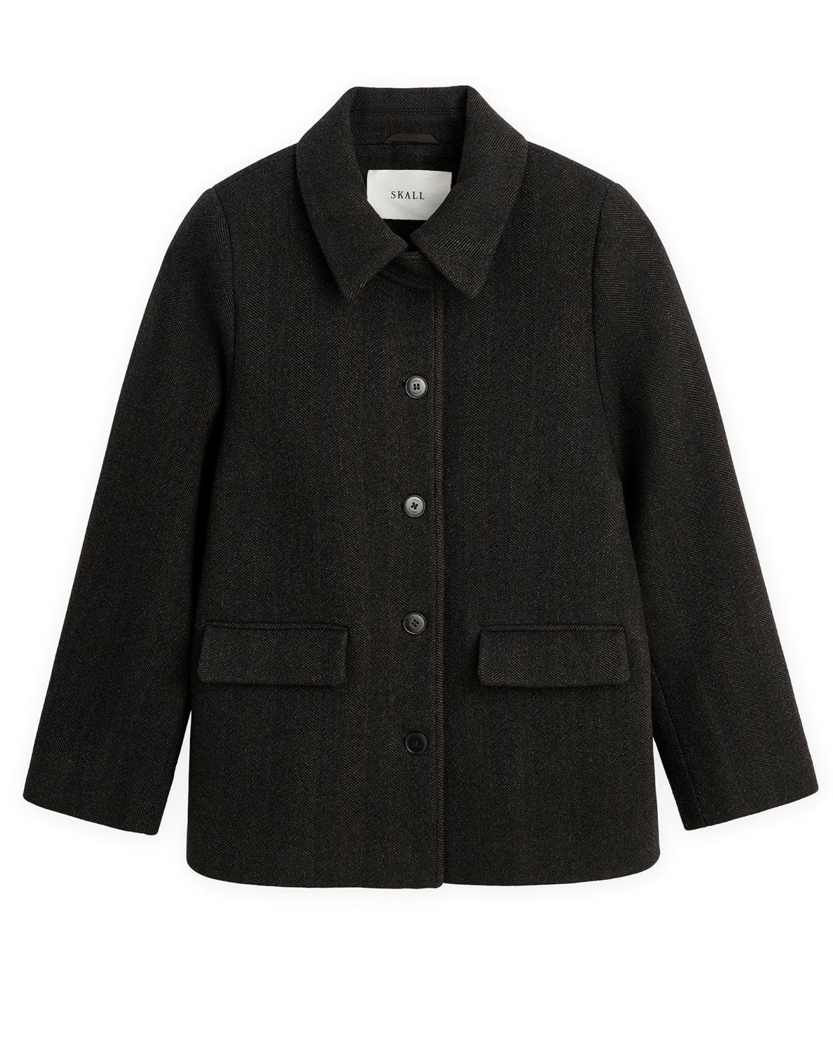 Alfred Jacket Brown Herringbone