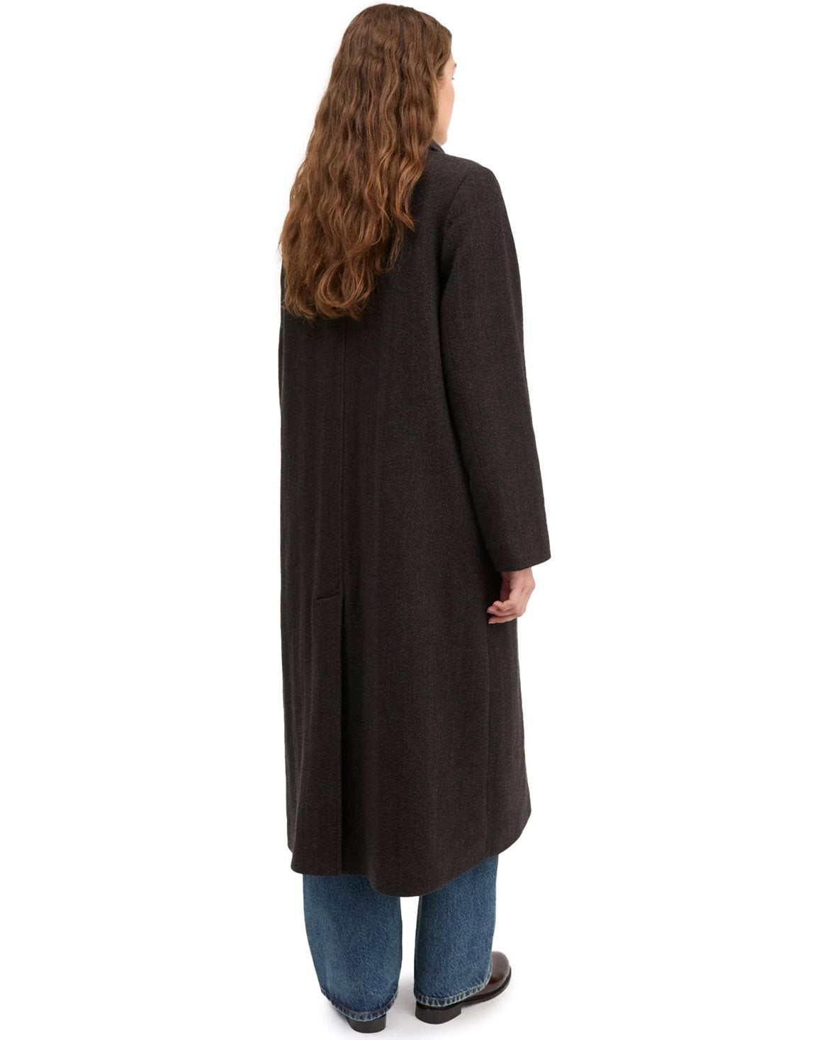 Ernest Coat Brown Herringbone