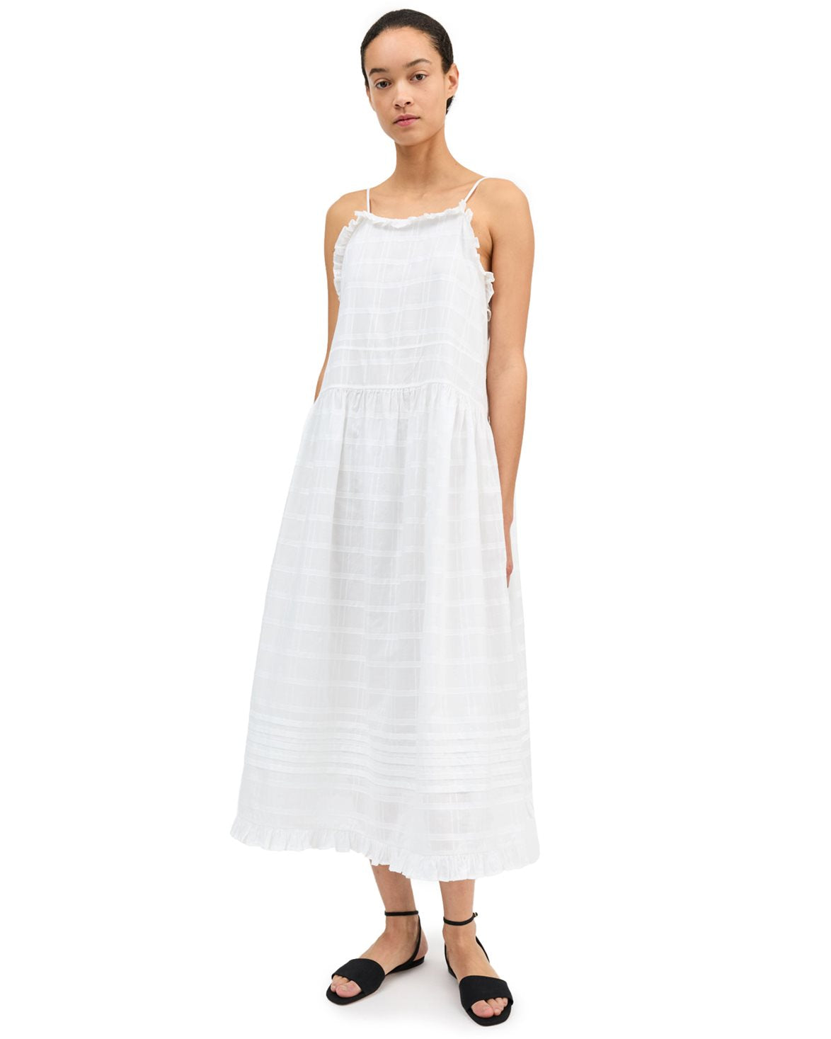 Fiore Strap Dress Optic White