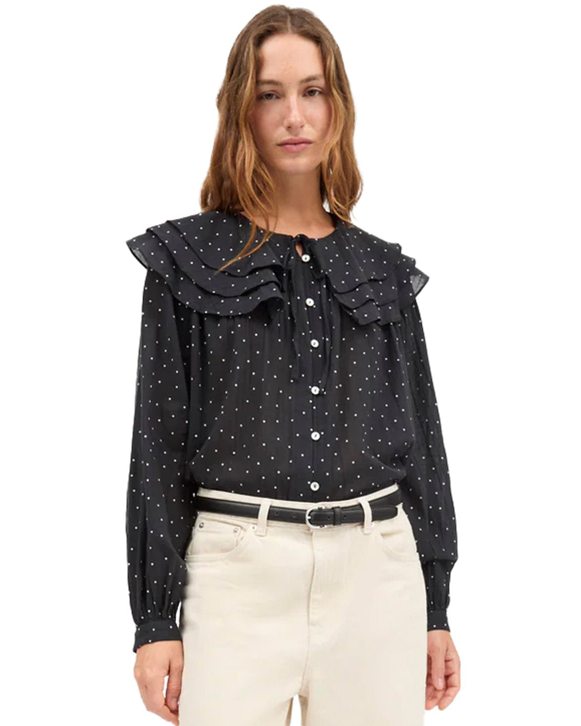 Lilou Shirt	Black/White Dot