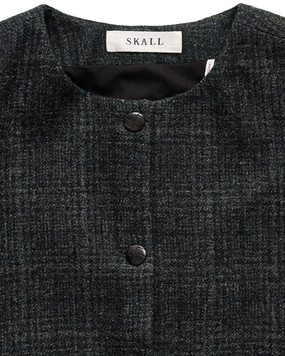 Mabel Jacket Green Check Structure