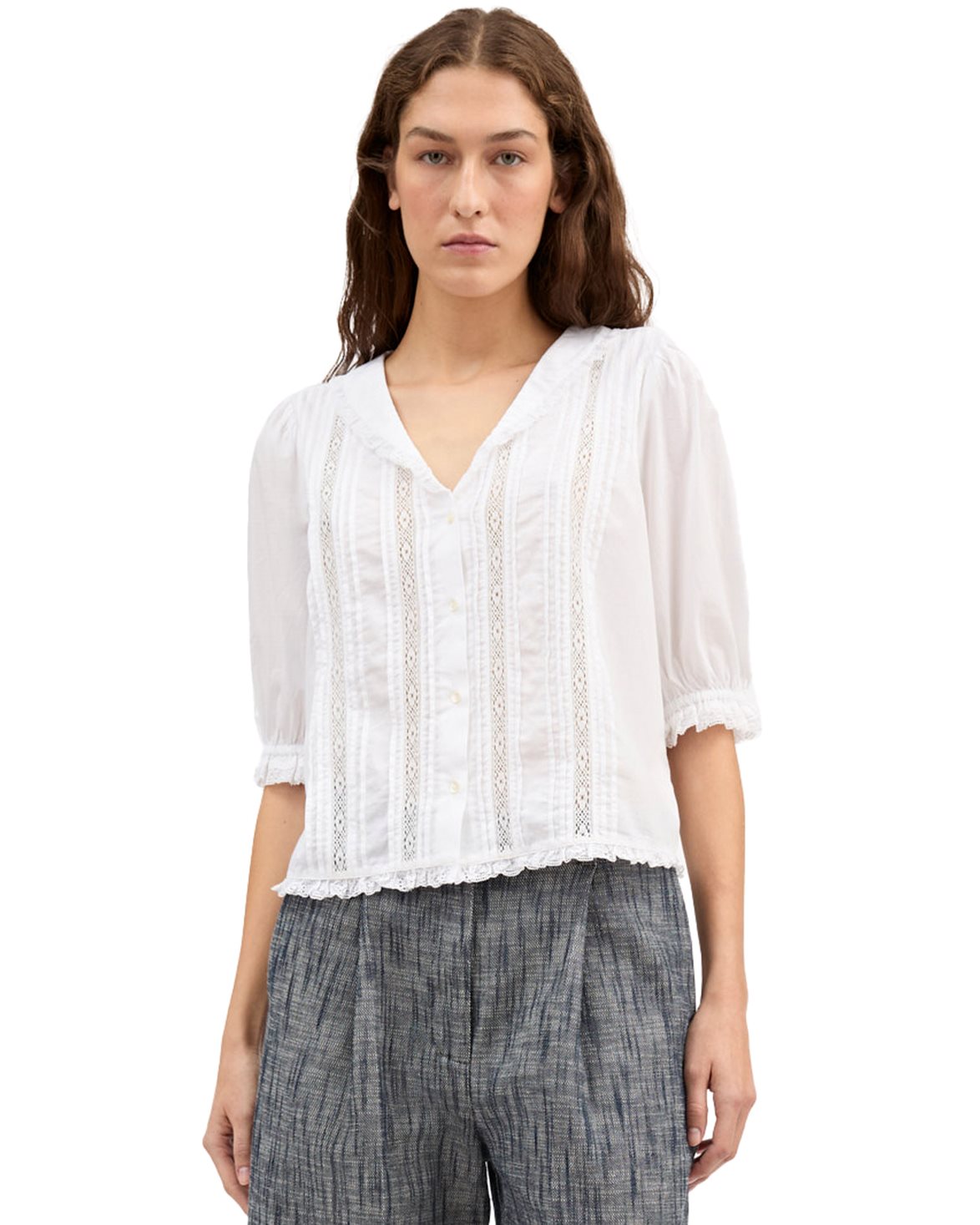 Magnolia Short Sleeve Blouse Optic White