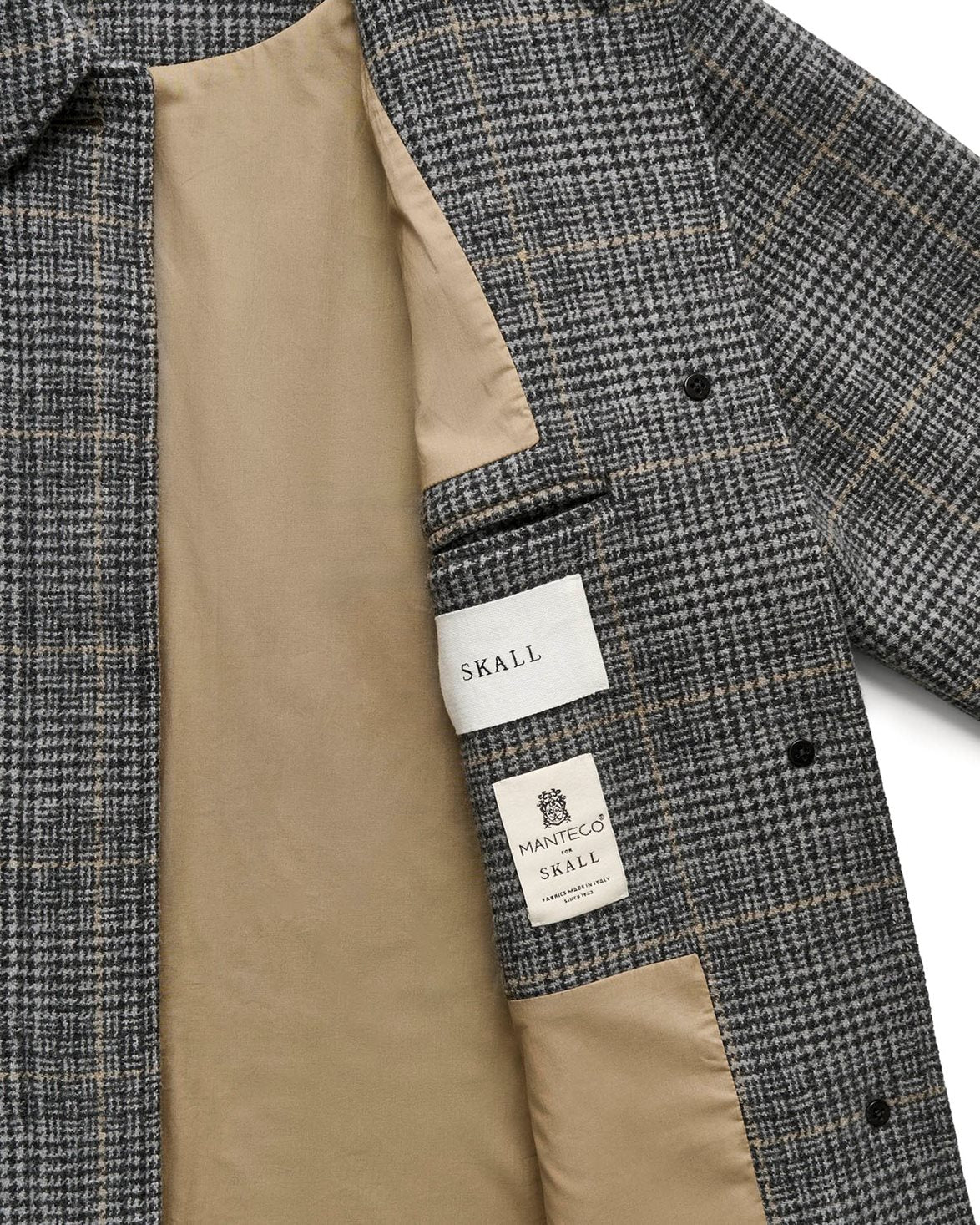 Mary Coat Grey Check