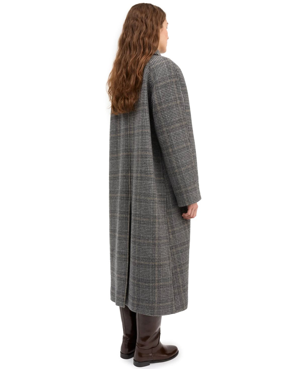 Mary Coat Grey Check
