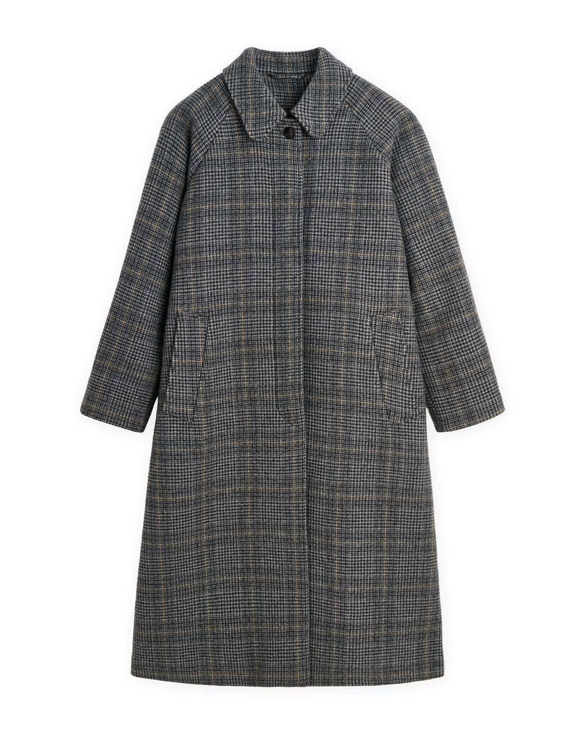 Mary Coat Grey Check