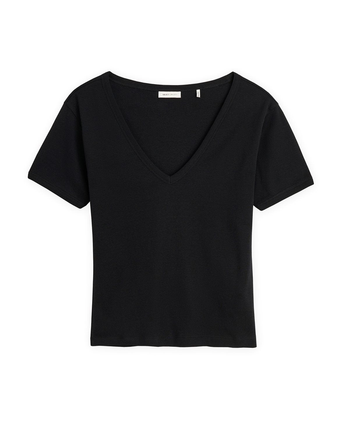 Seventies V-Neck Tee Black