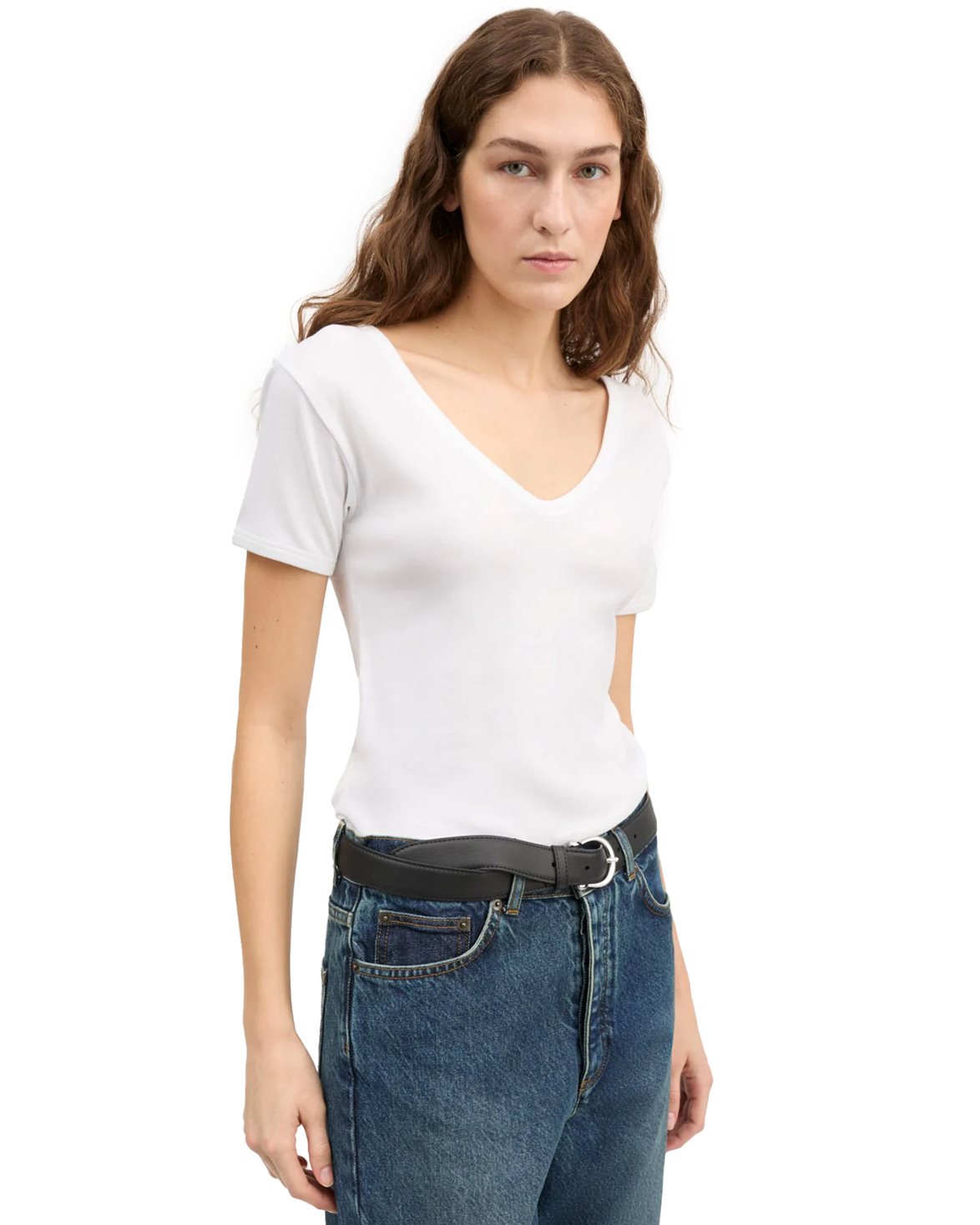 Seventies V-Neck Tee Optic White