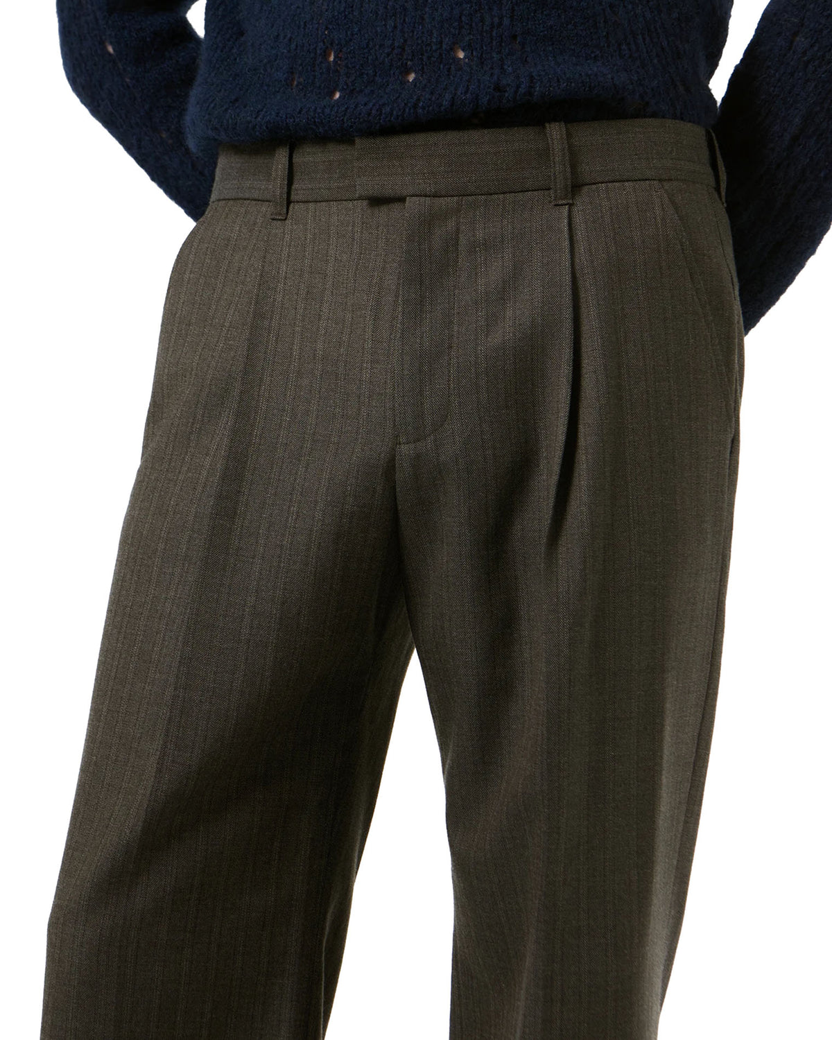 Slack Trouser Phase Stripe Motion Woolcot