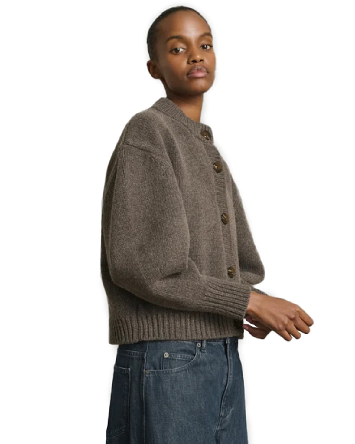 Leonard Cardigan Marron Glace
