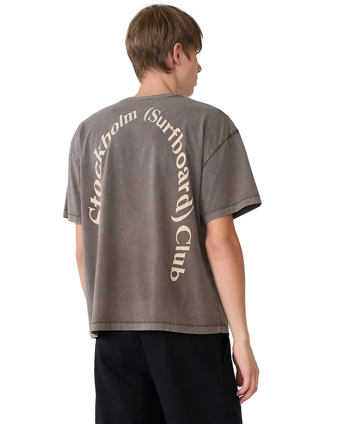 Box Tee Back Logo Hickory