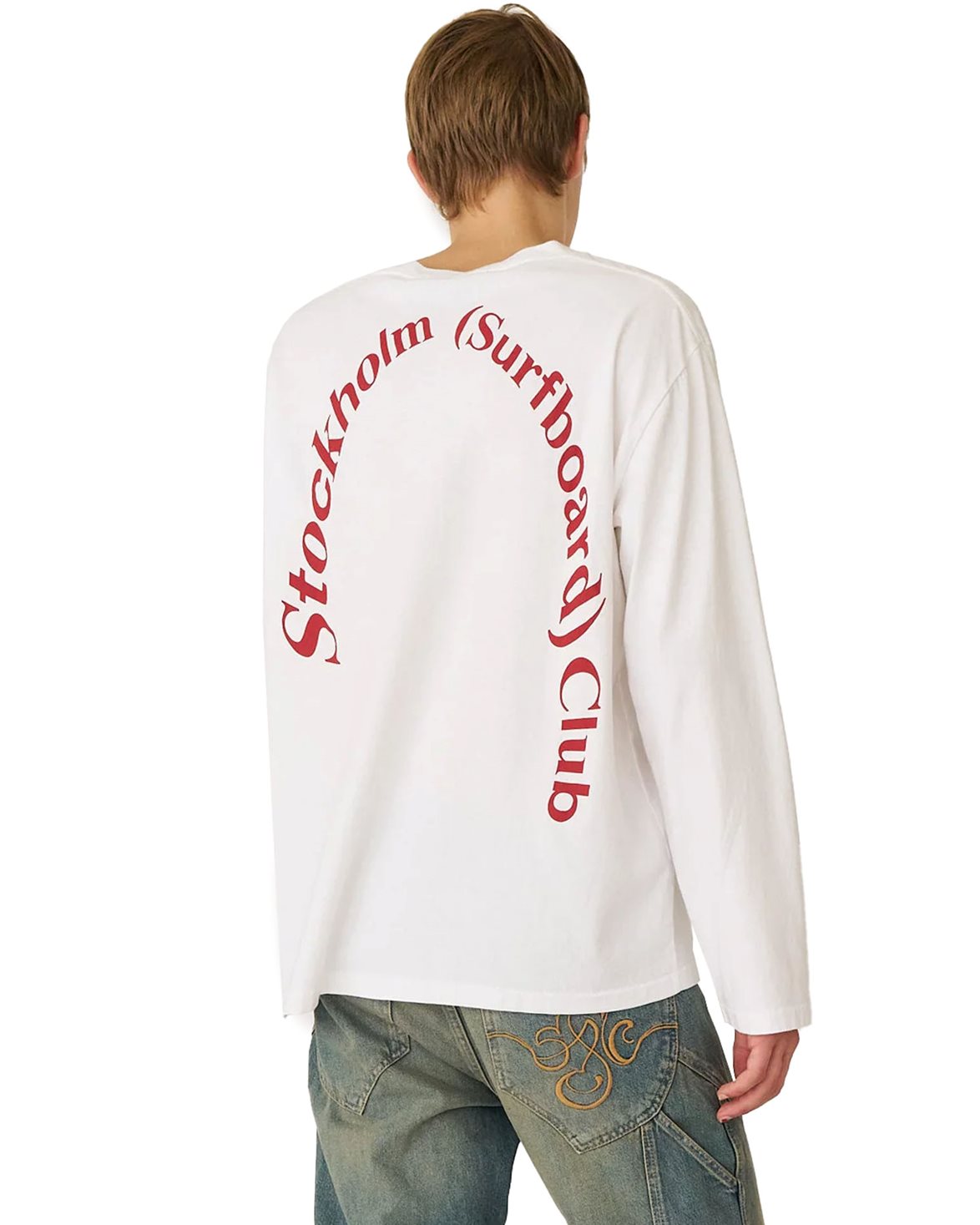 Greg Back Logo Long Sleeve White