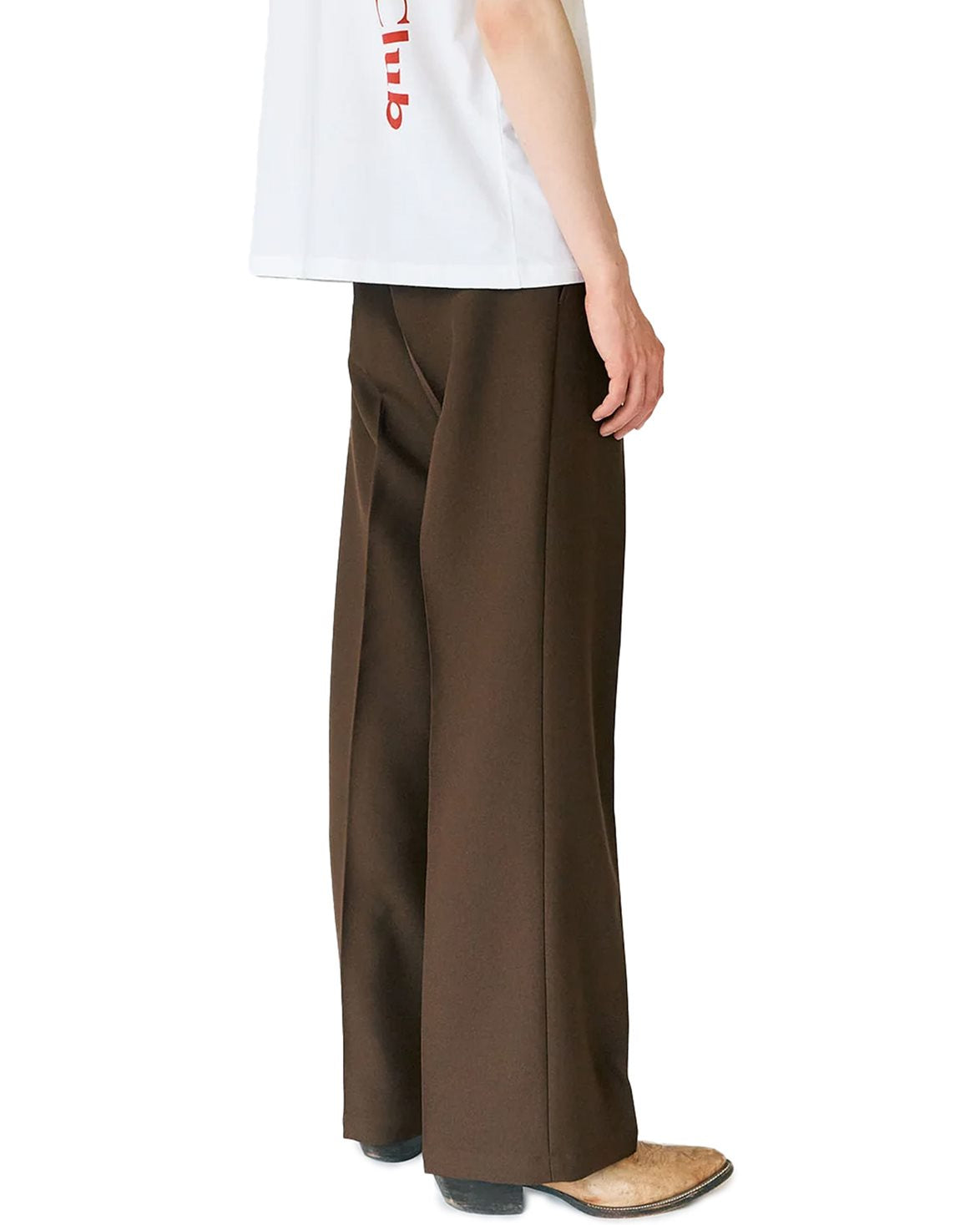 Sune Tailored Bootcut Trousers Brown