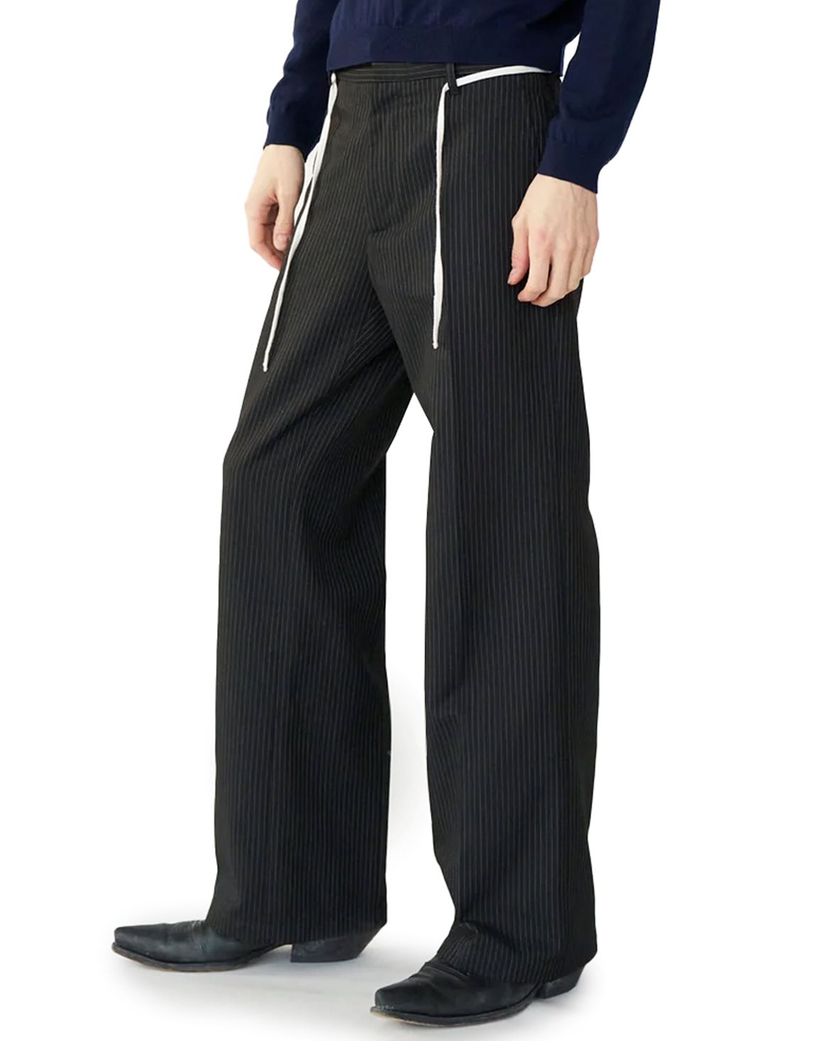 Sune Tailored Bootcut Trousers Pinstripe