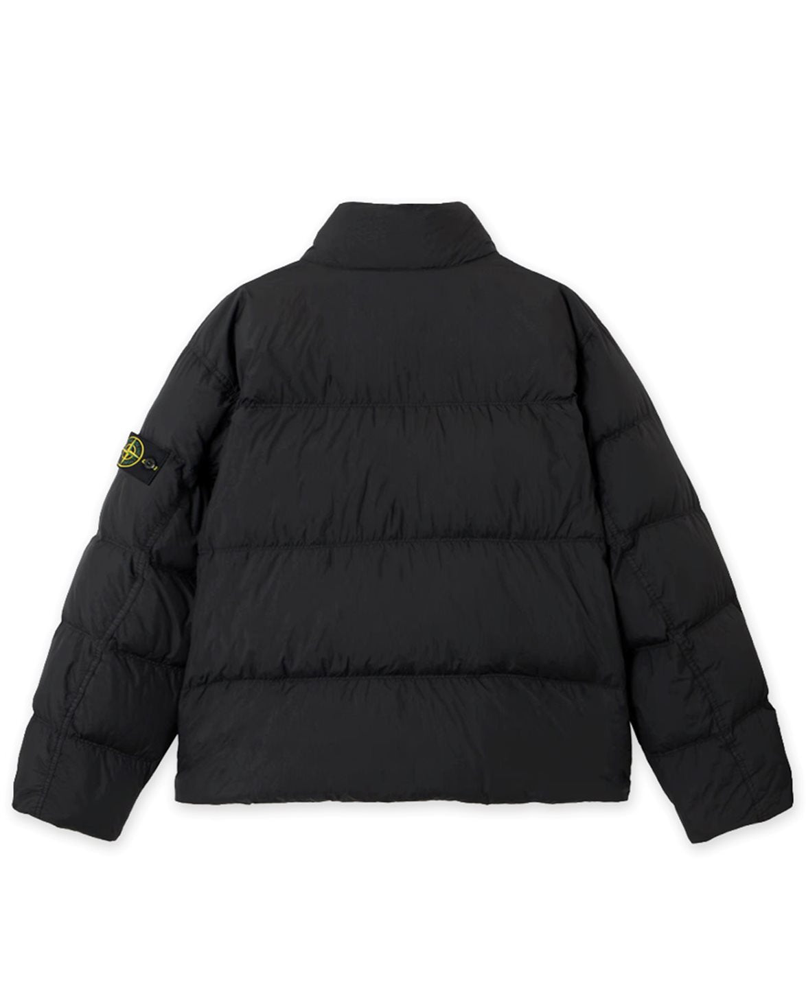 4100109 Crinkle Reps Nylon Bomber Jacket Black