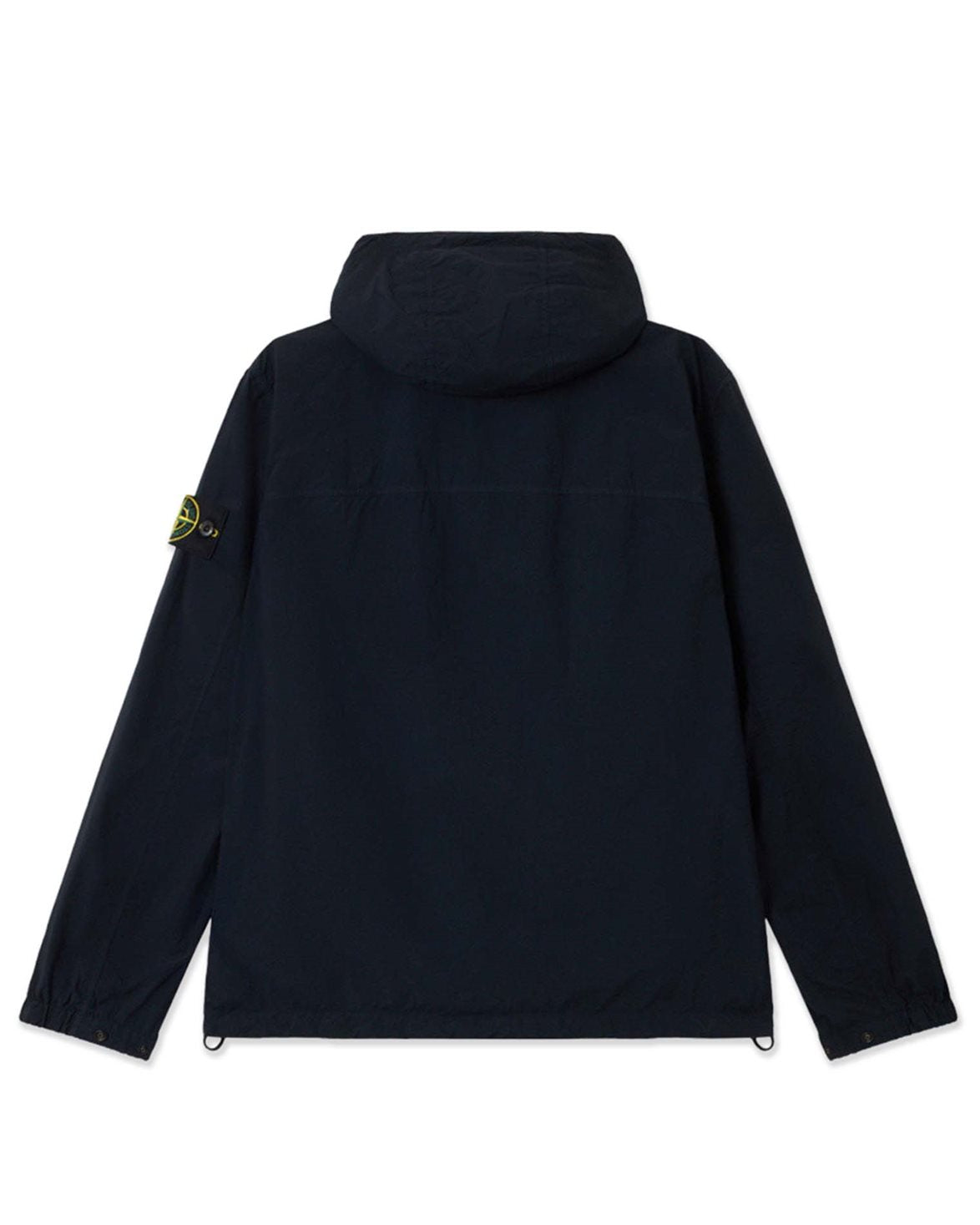 4100112 Short Hooded Nylon Parka Navy Blue