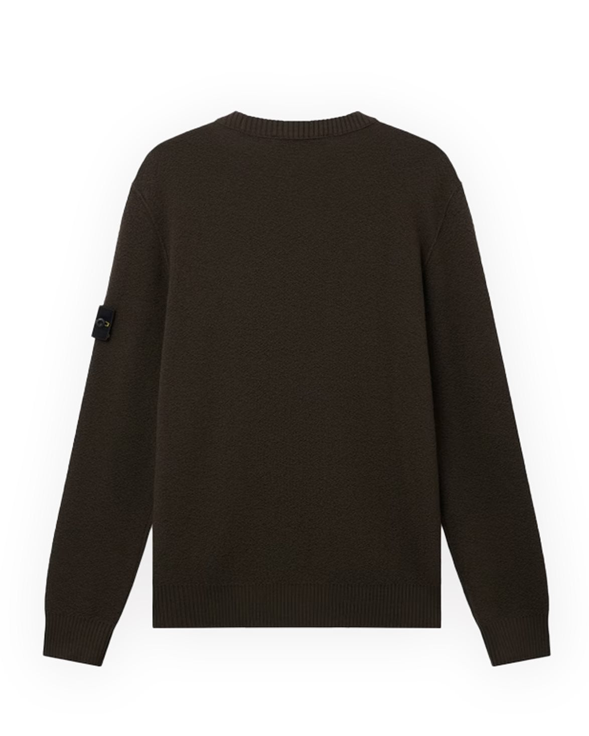 5100011 Knitted Wool Crew Neck Sweater Coal Grey