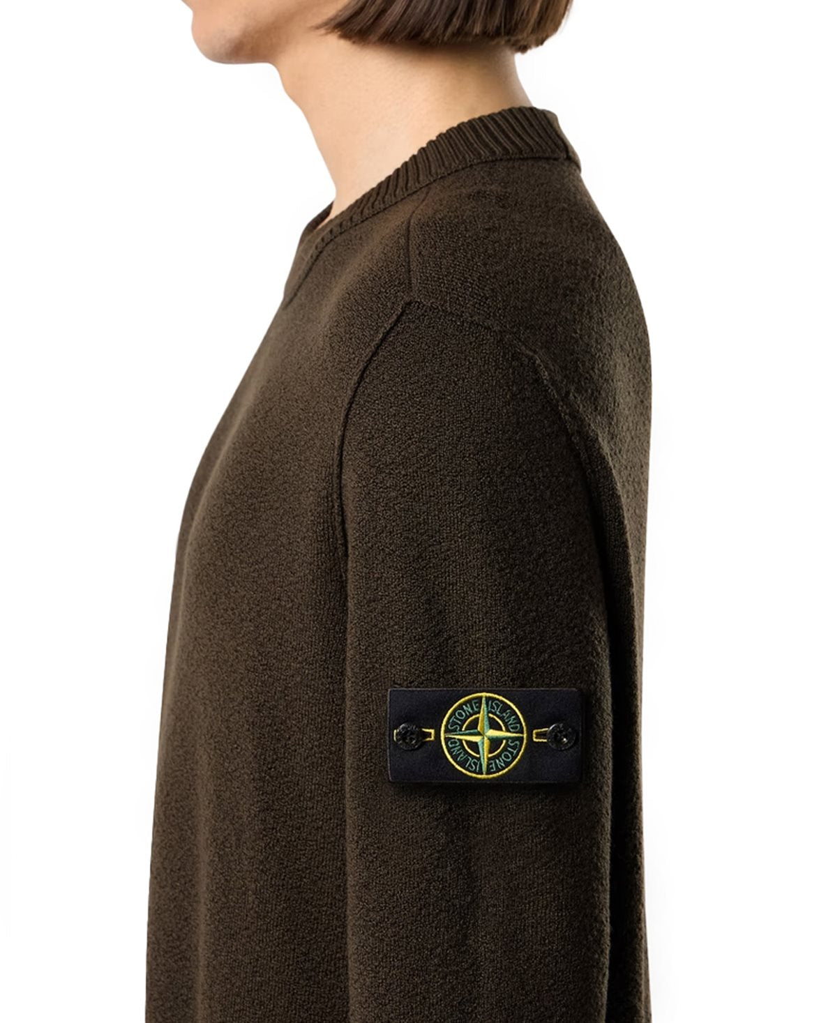 5100011 Knitted Wool Crew Neck Sweater Coal Grey