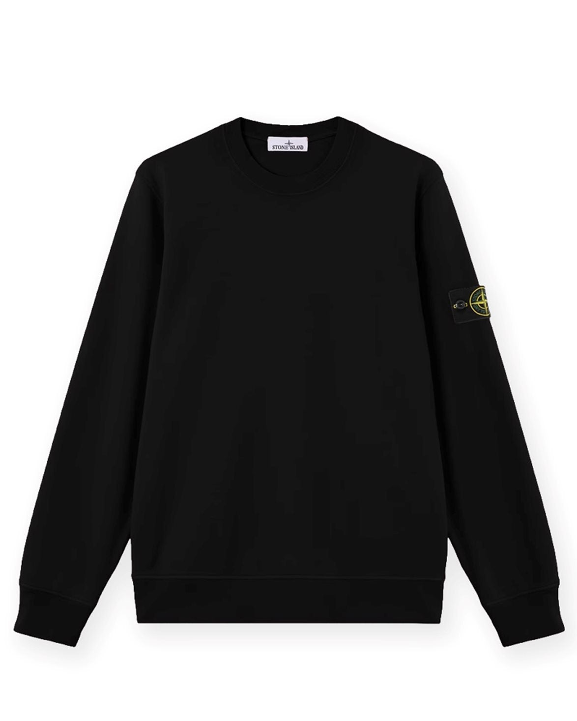 6100060 Garment Dyed Cotton Sweatshirt Black