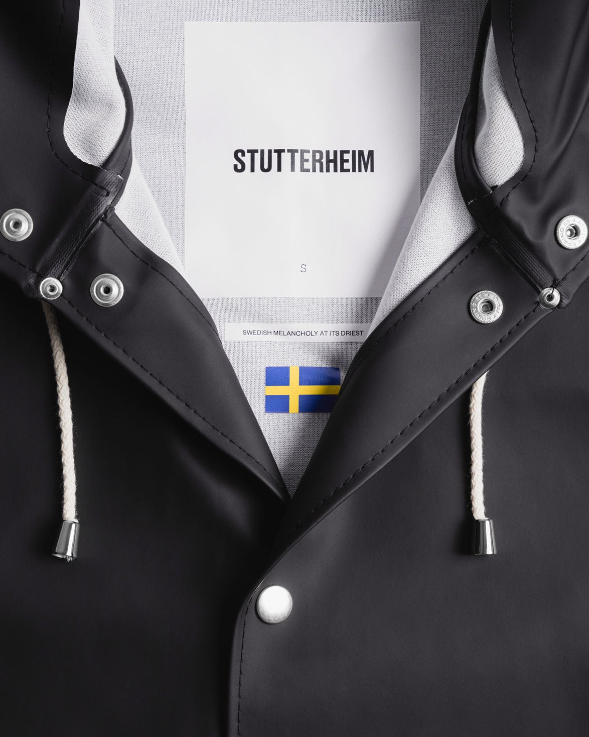 Stockholm Raincoat Black
