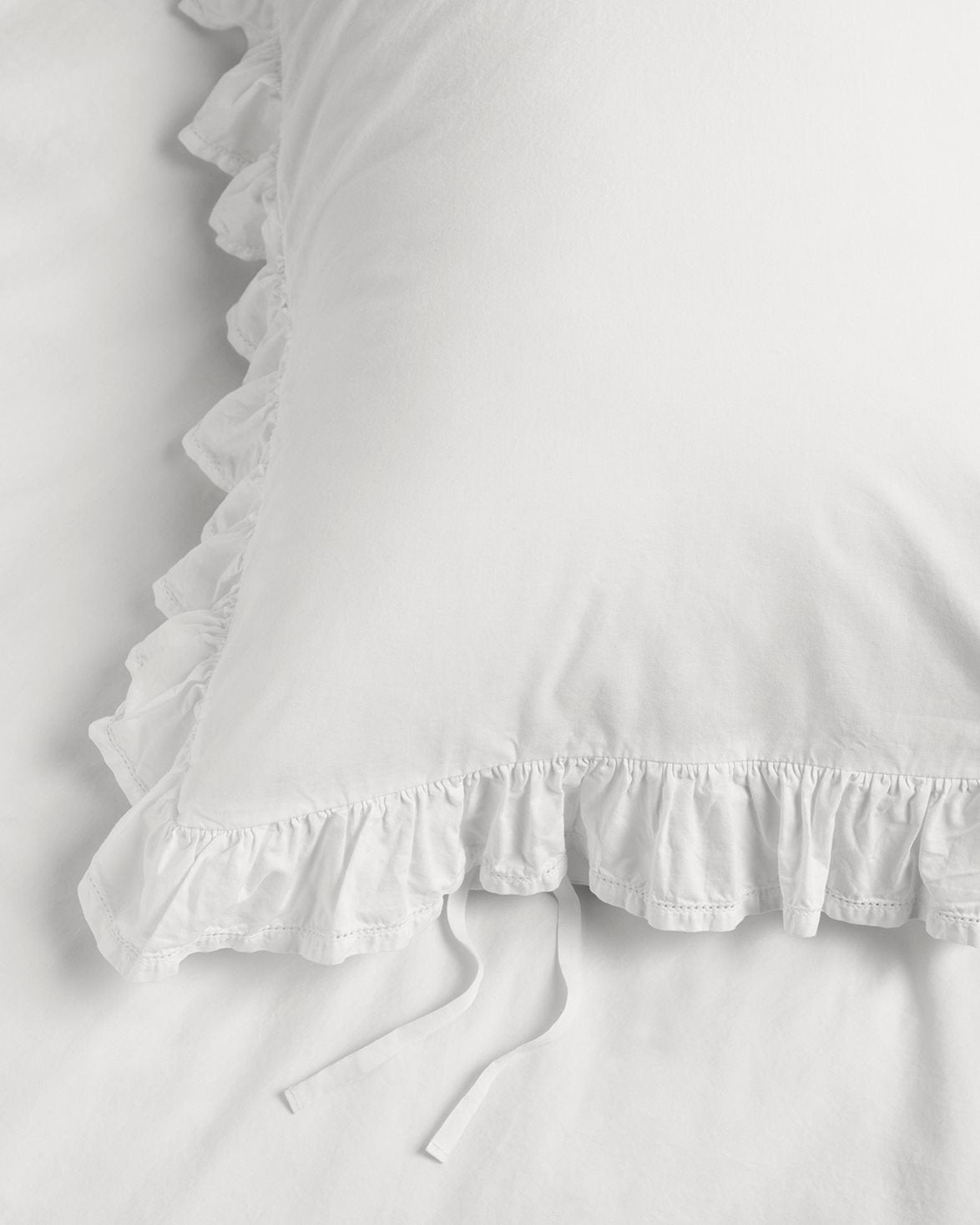 Percale Broderie Anglaise Pillow Sham Broken White/Elodie