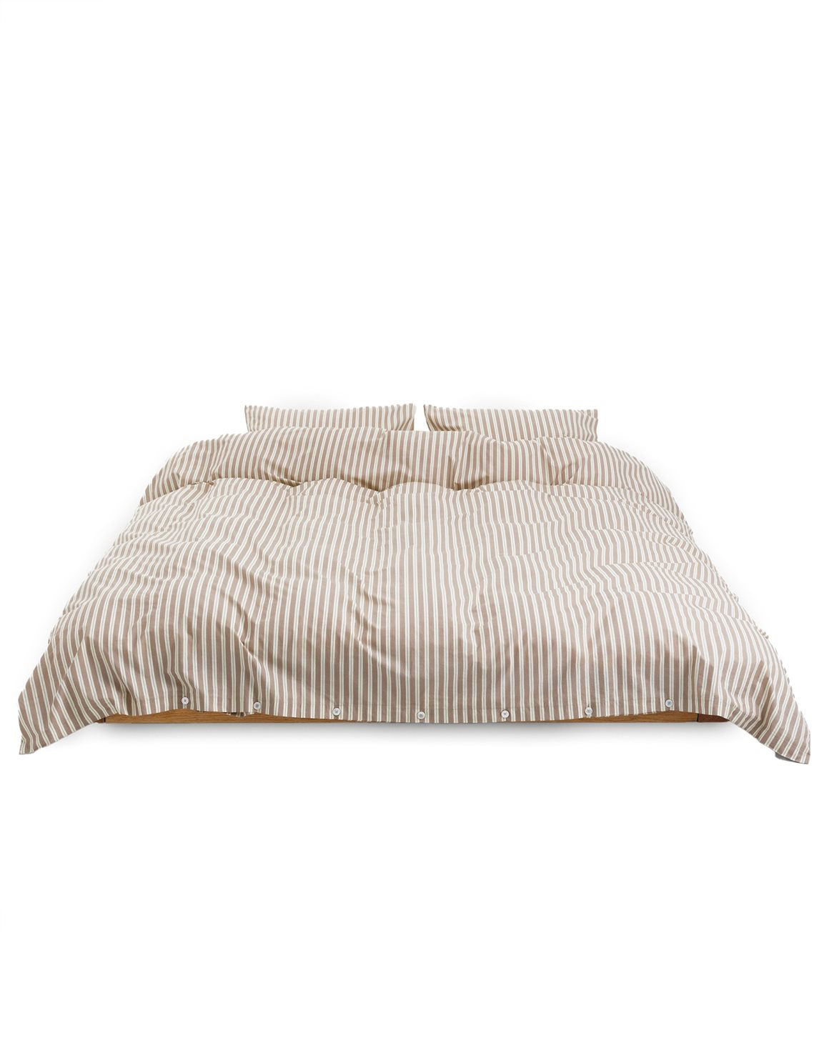Percale Duvet Cover Clay Stripes