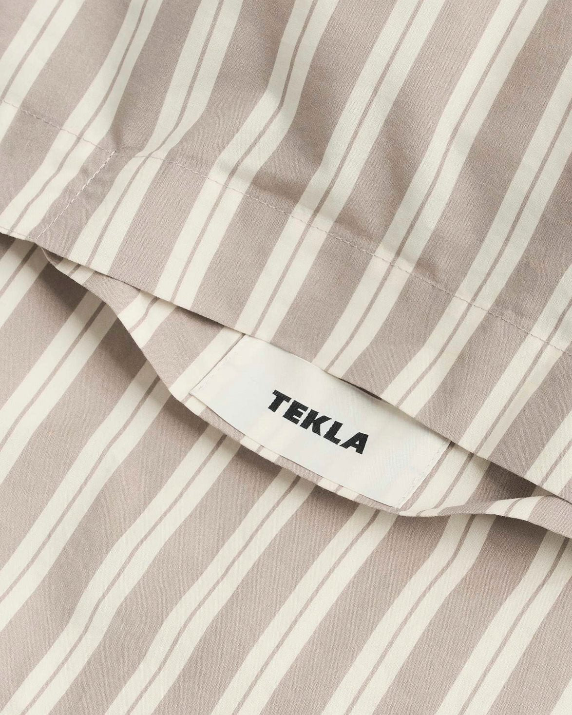 Percale Duvet Cover Clay Stripes