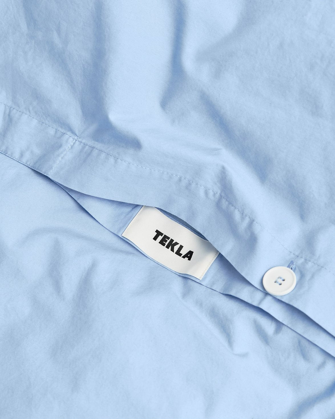 Percale Duvet Cover Island Blue