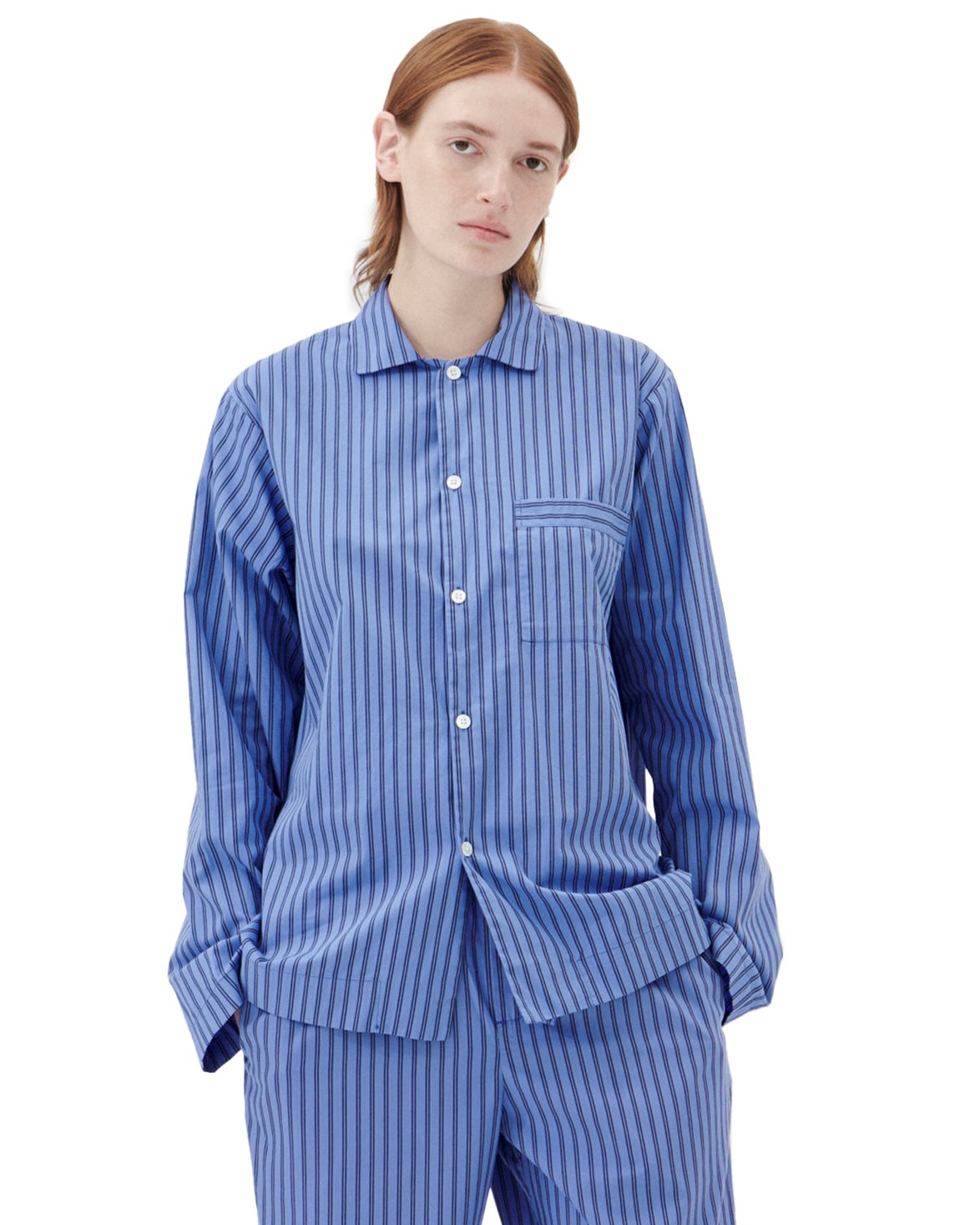 Poplin Pyjamas Shirt Boro Stripes