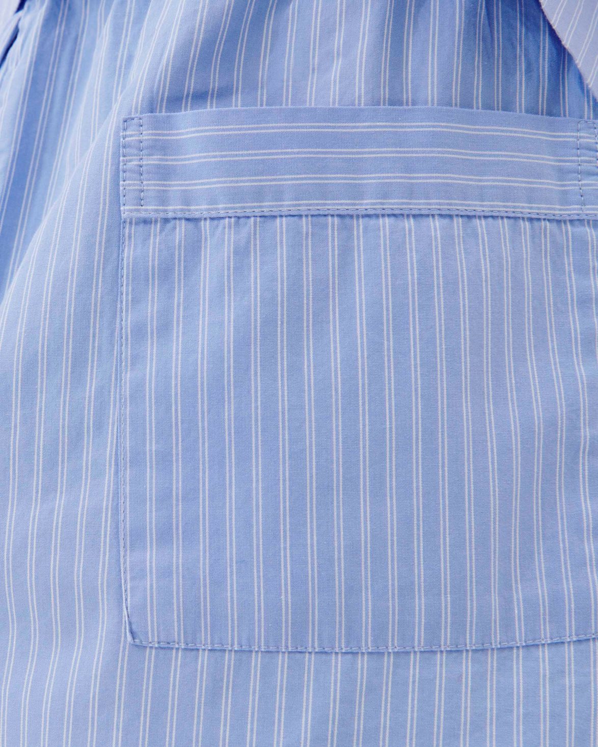 Poplin Pyjamas Shorts Pin Stripes