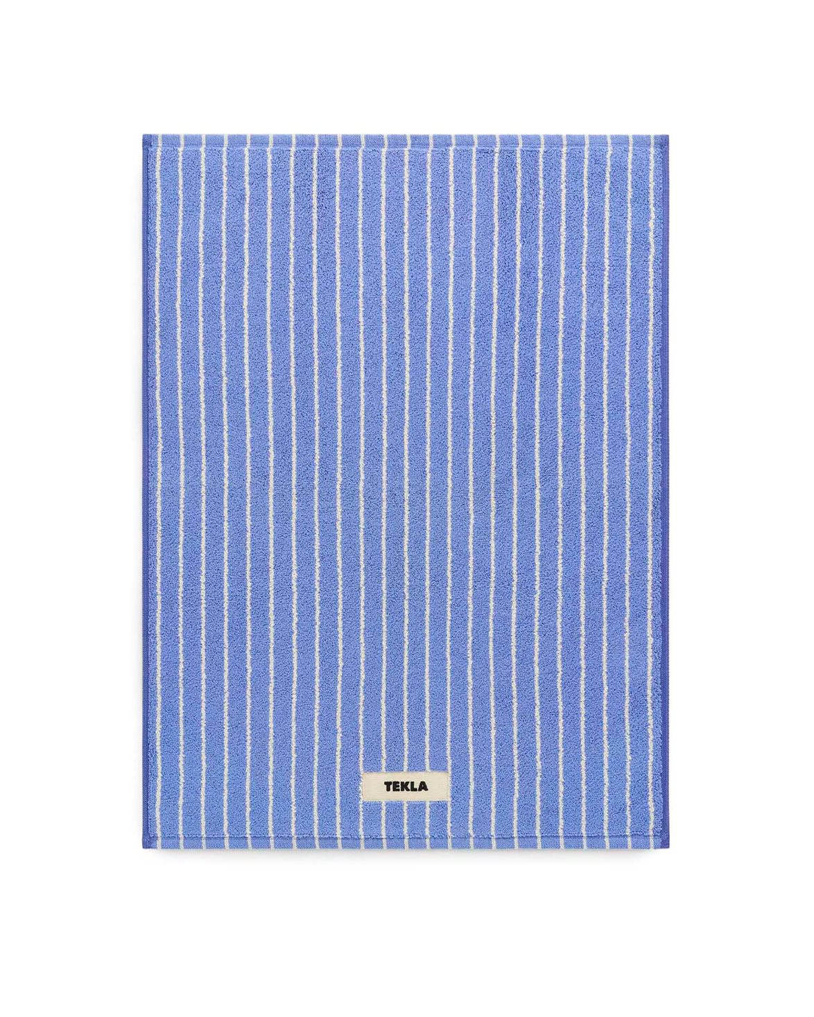 Terry Bath Mat Clear Blue Stripes