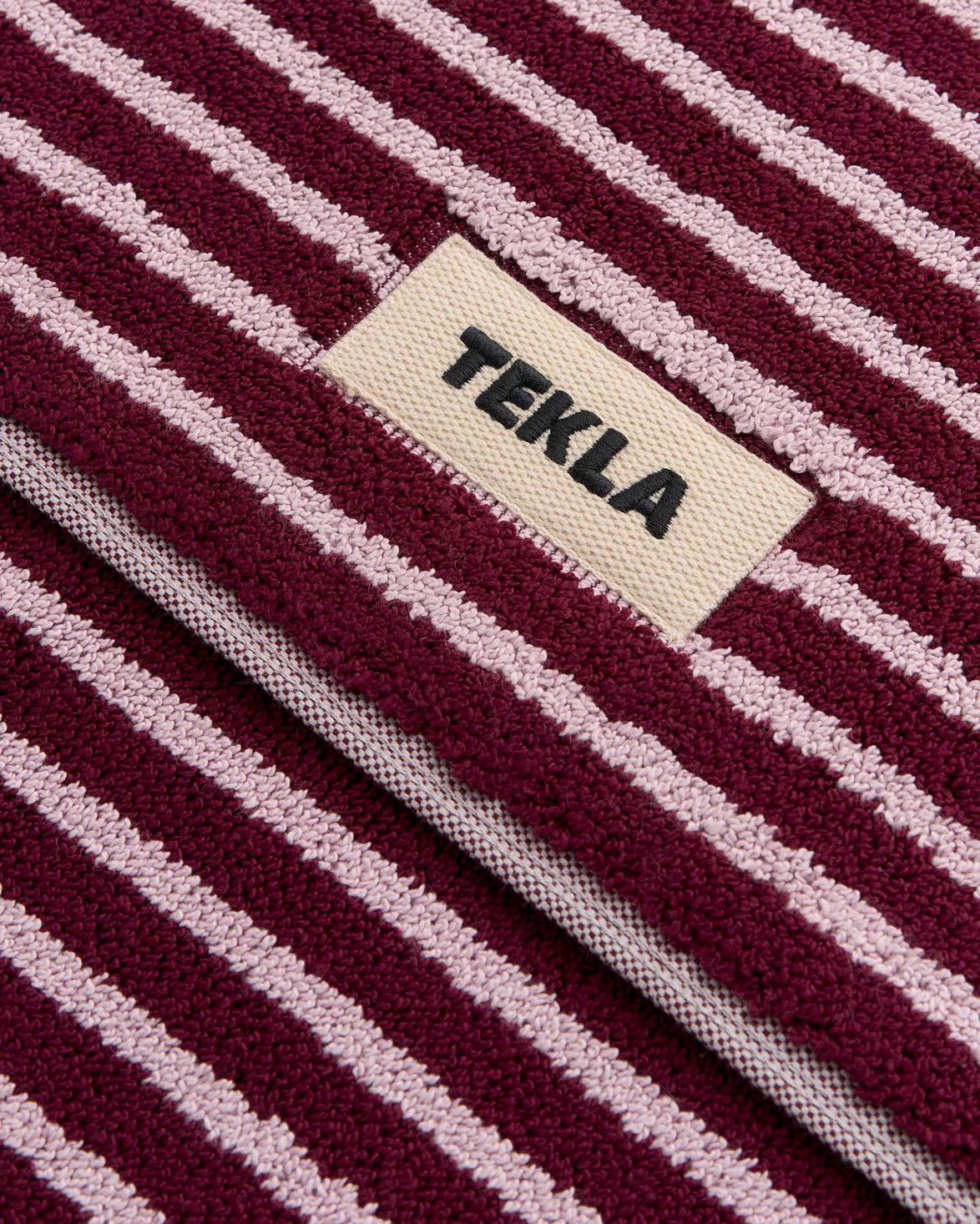 Terry Bath Mat Red And Rose