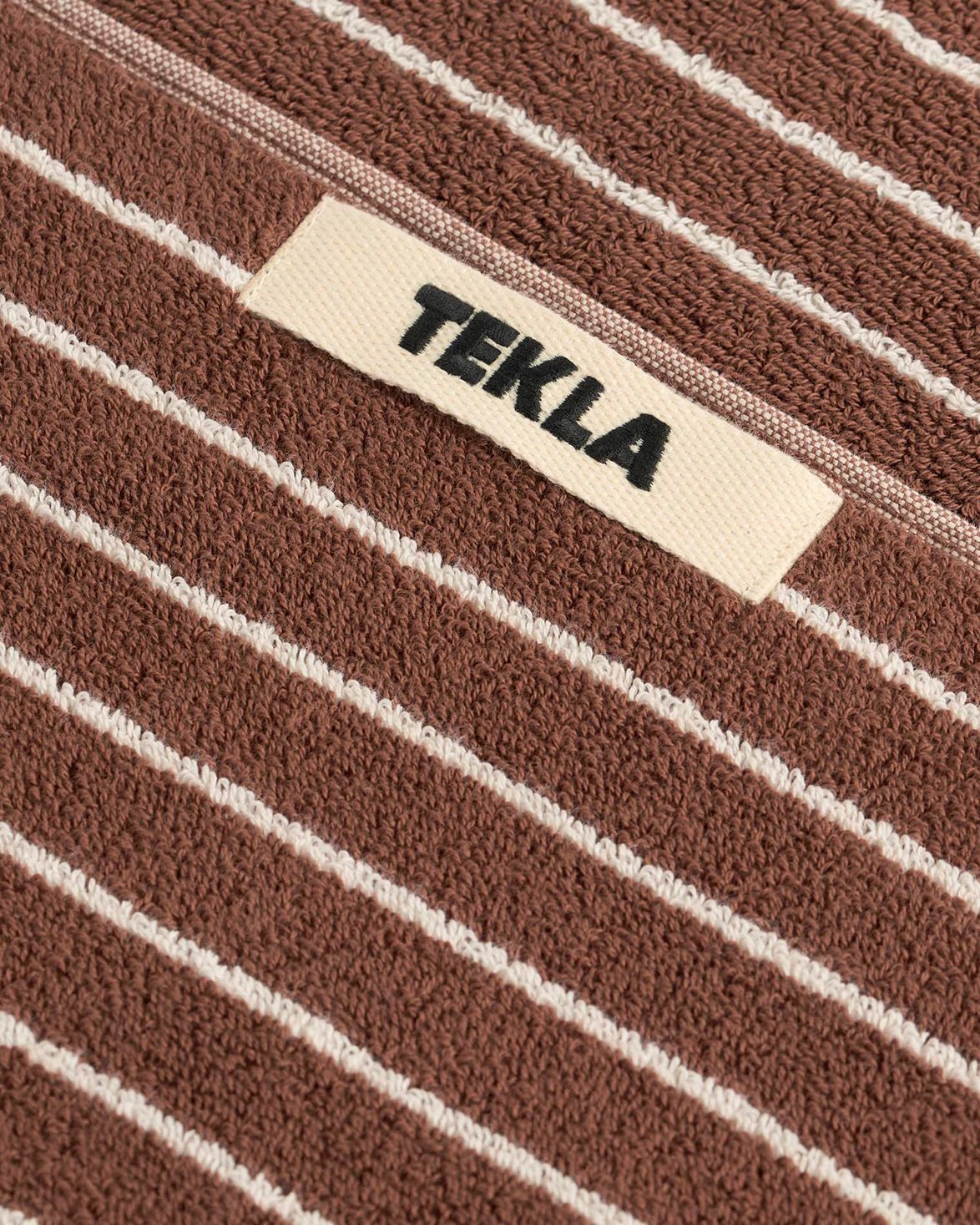 Terry Towel Rust Stripes