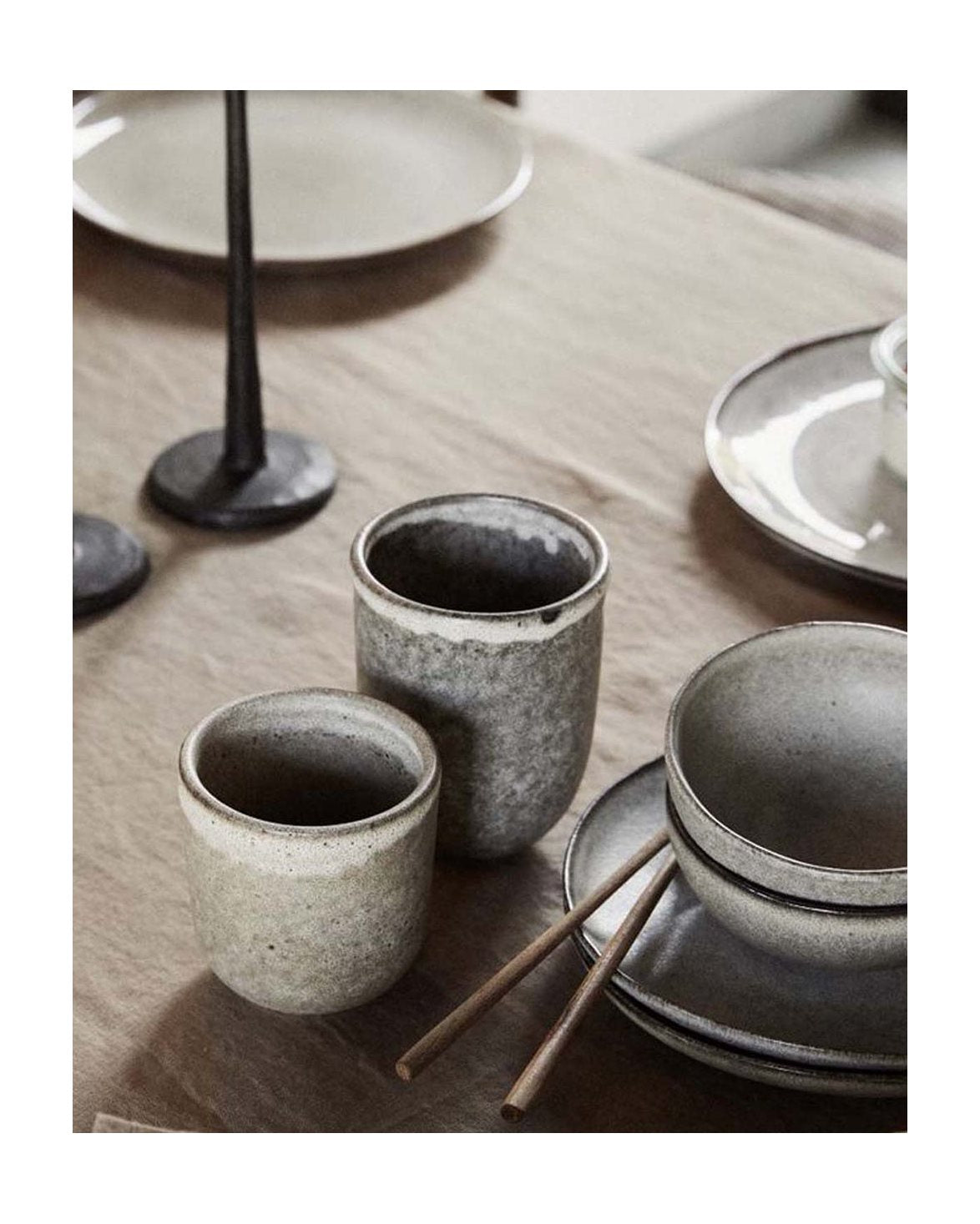 Bon Soup Plate Stone Grey
