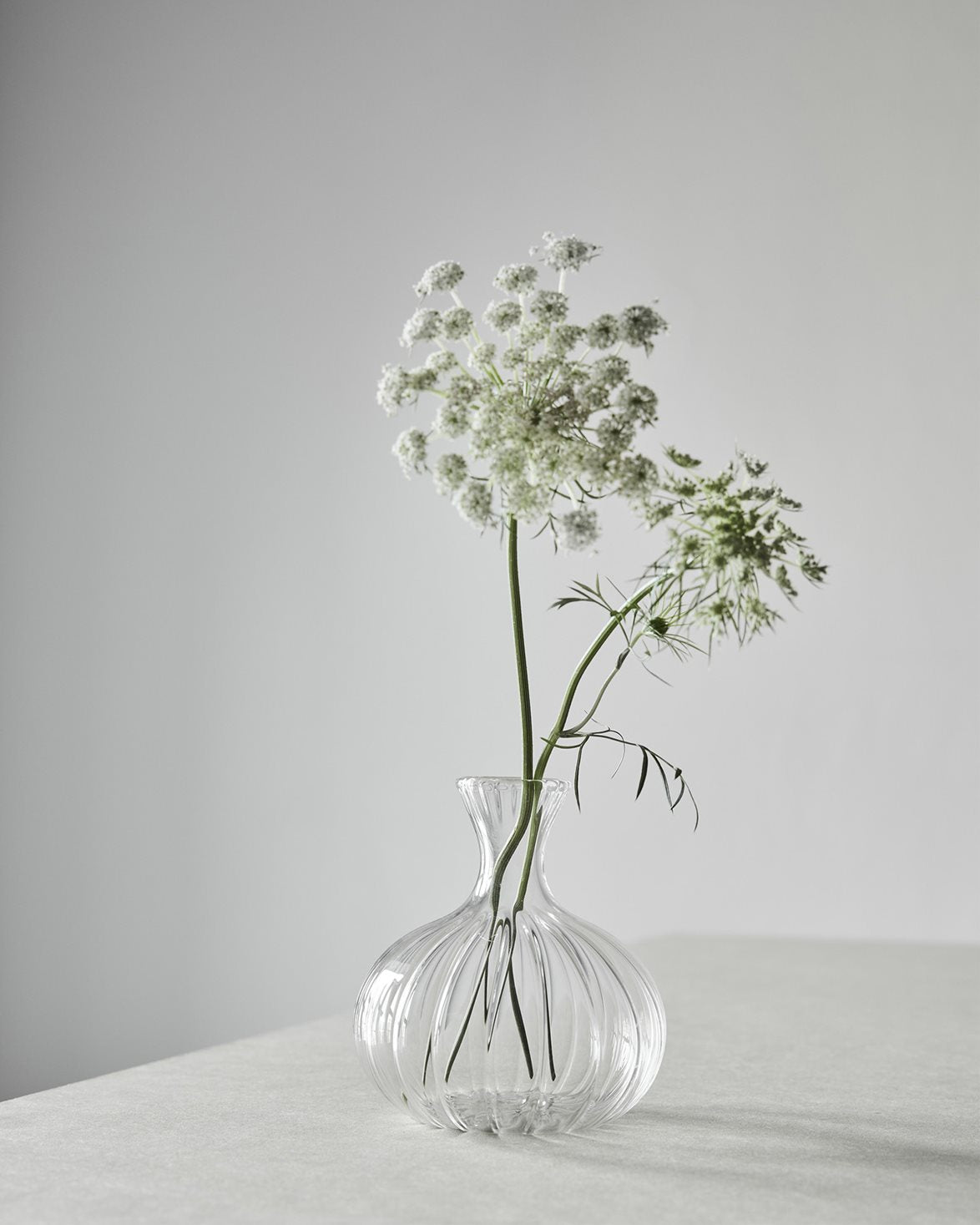 Como Ripple Vase Small Clear