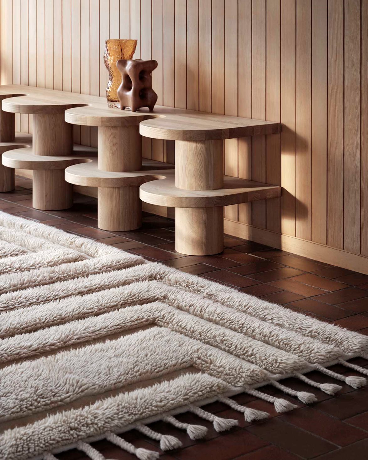 Kask Wool Rug Beige