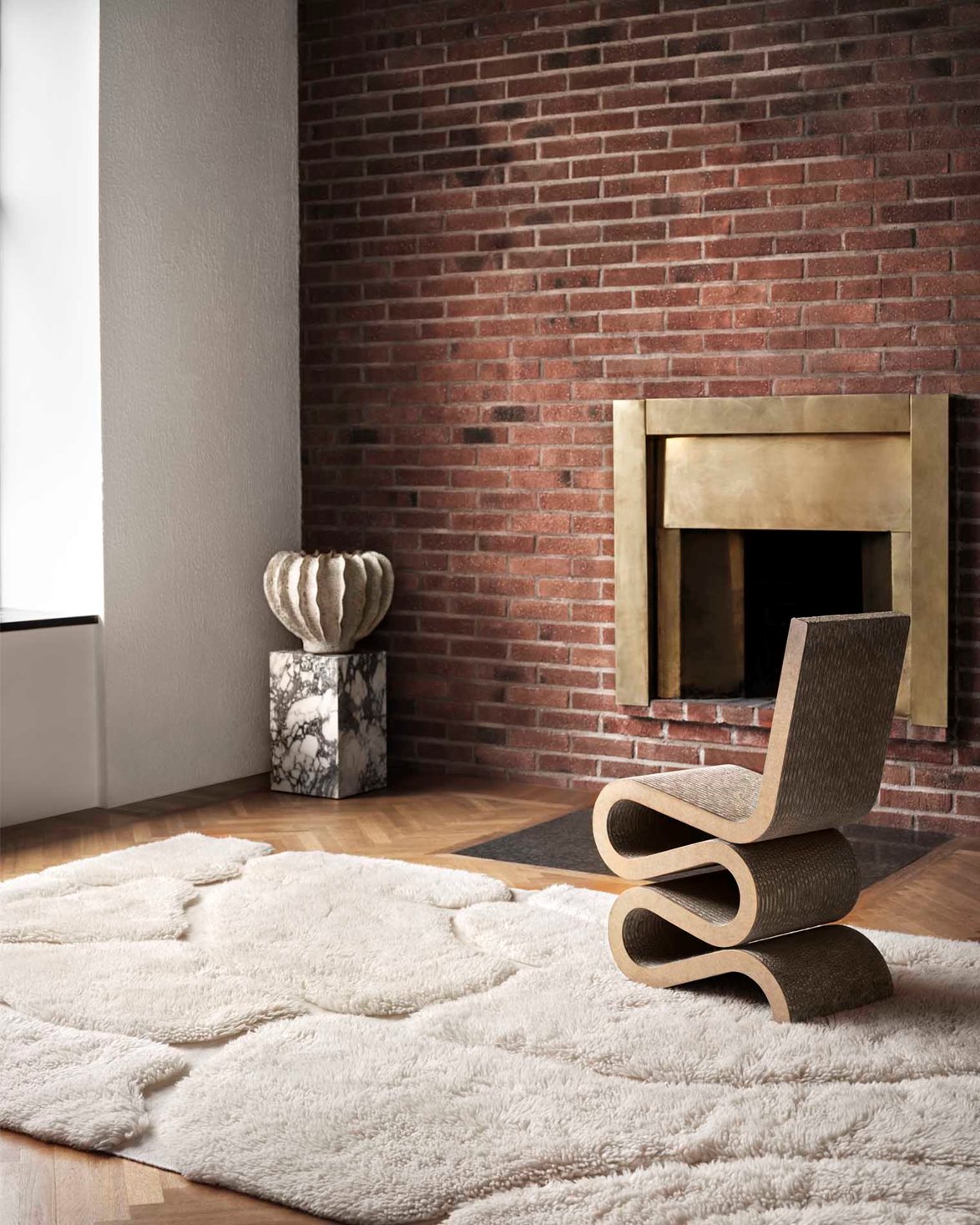 Kullin Wool Rug Off White