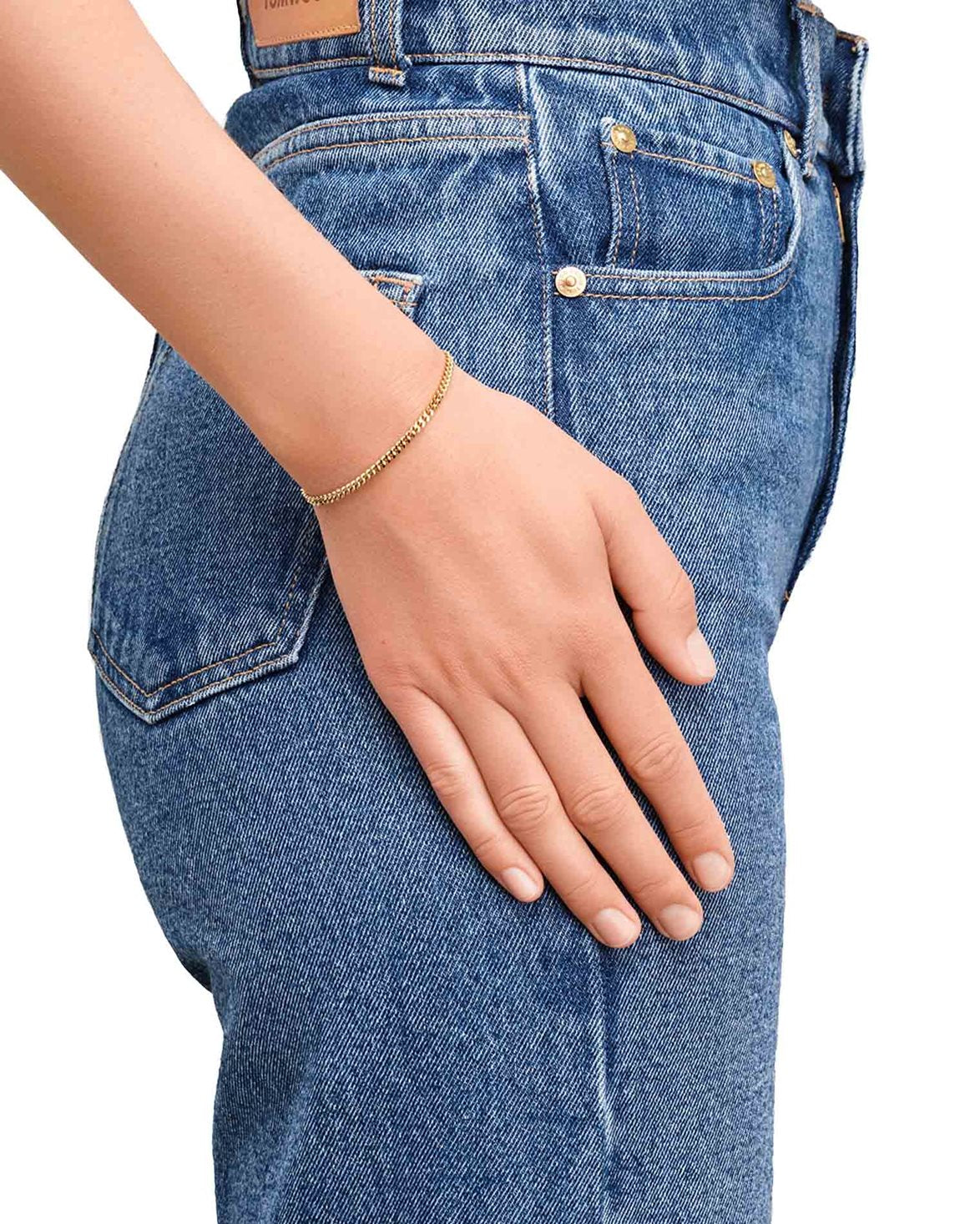 Curb Bracelet M Gold