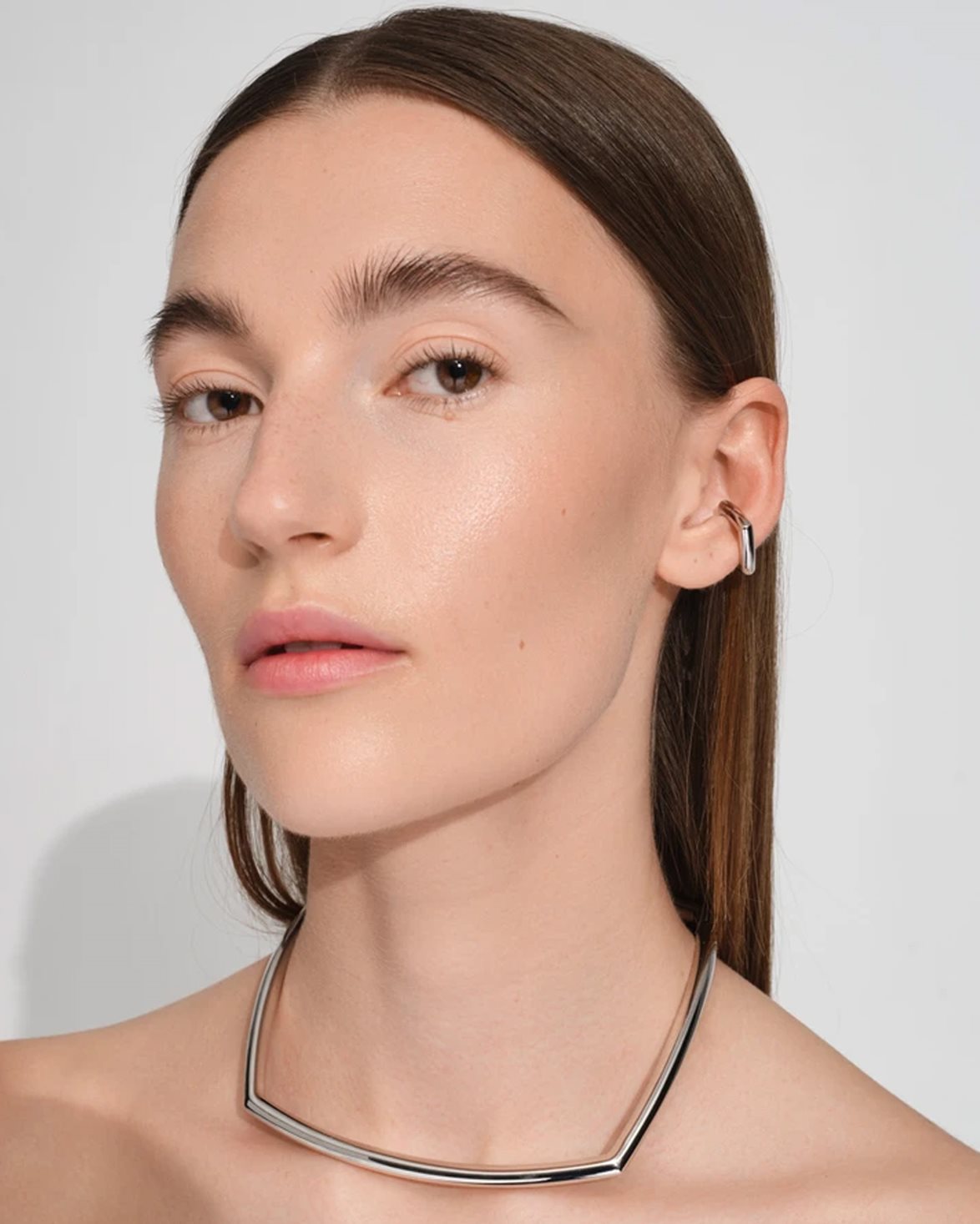 Frame Ear Cuff Silver