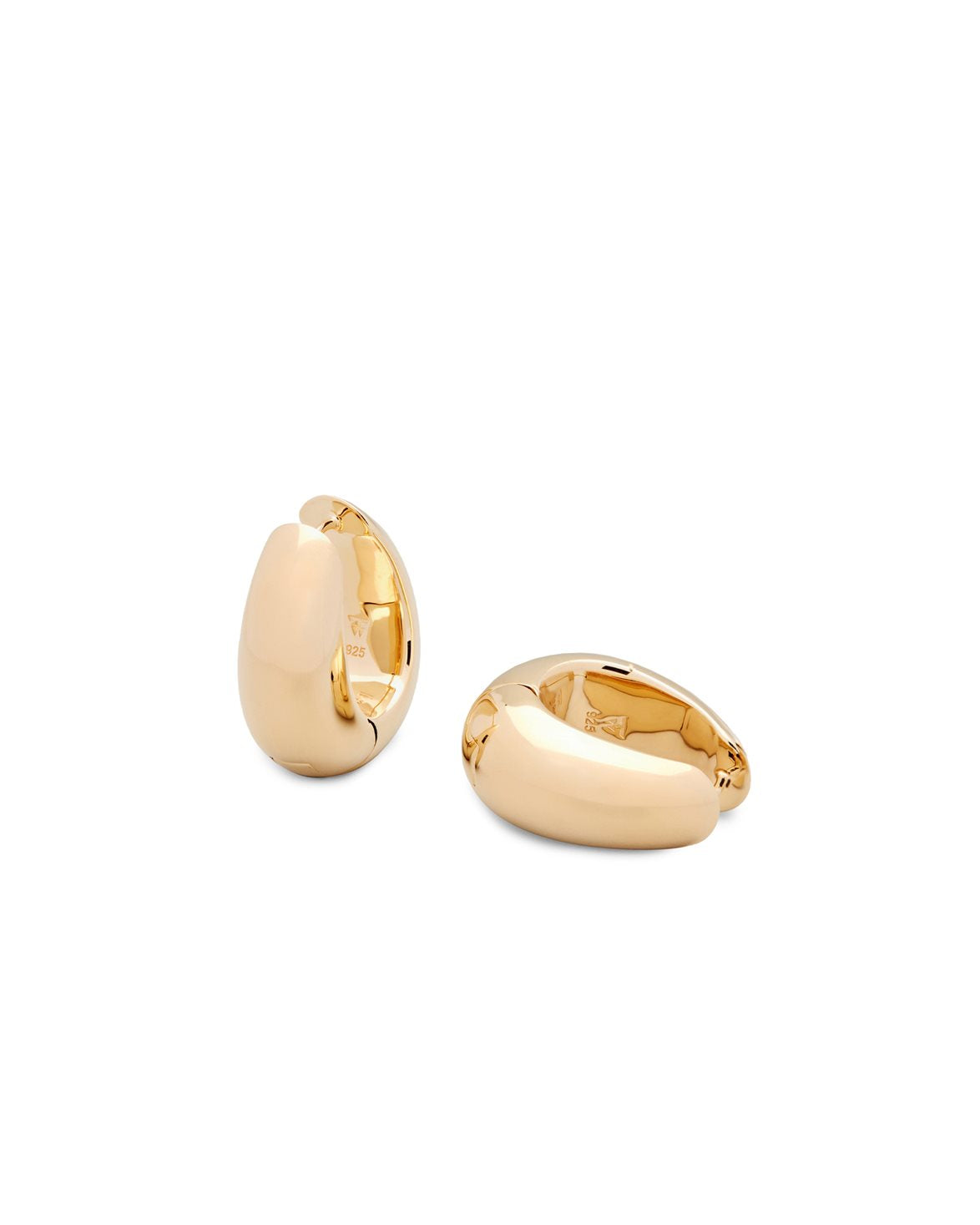 Ice Hoop Small Gold