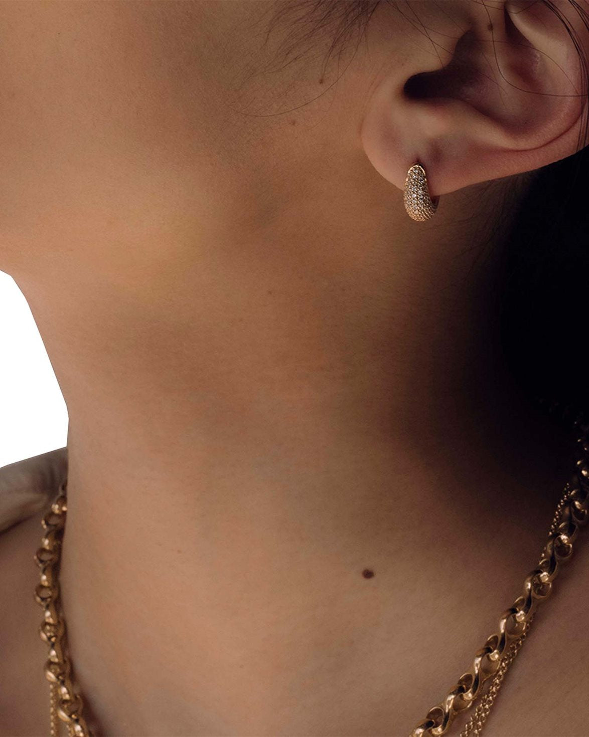 Ice Huggie Pave Gold