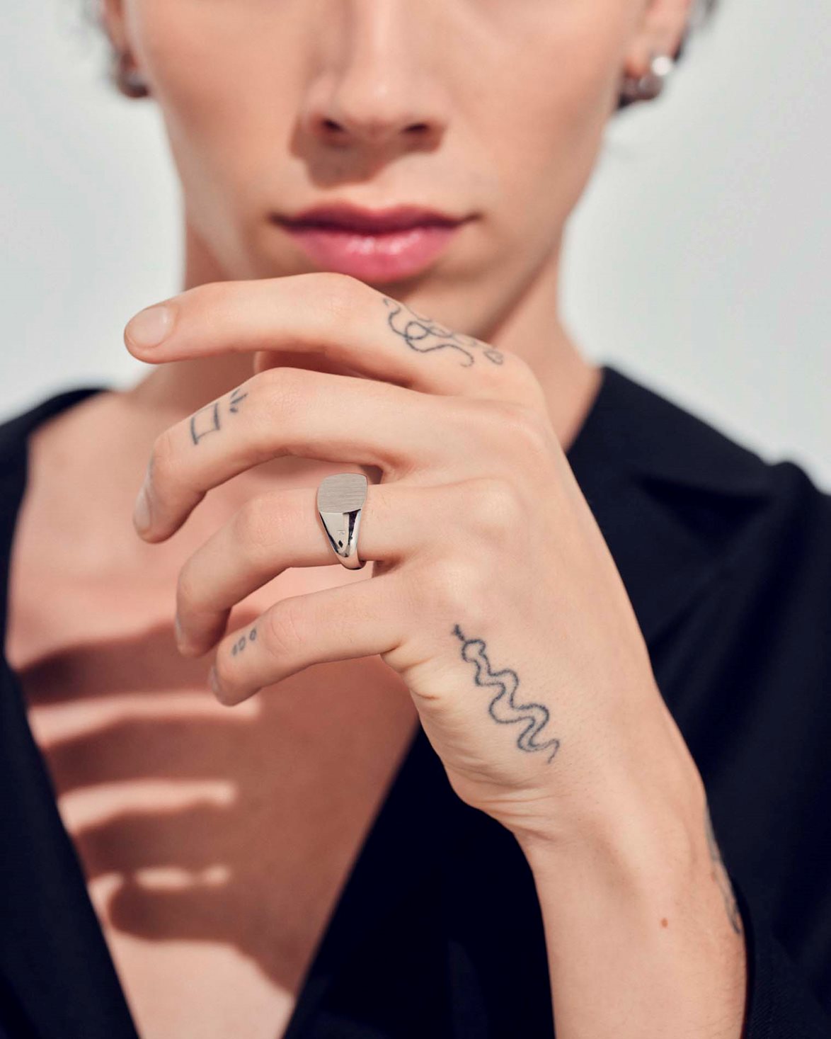 Kay Ring Satin Silver
