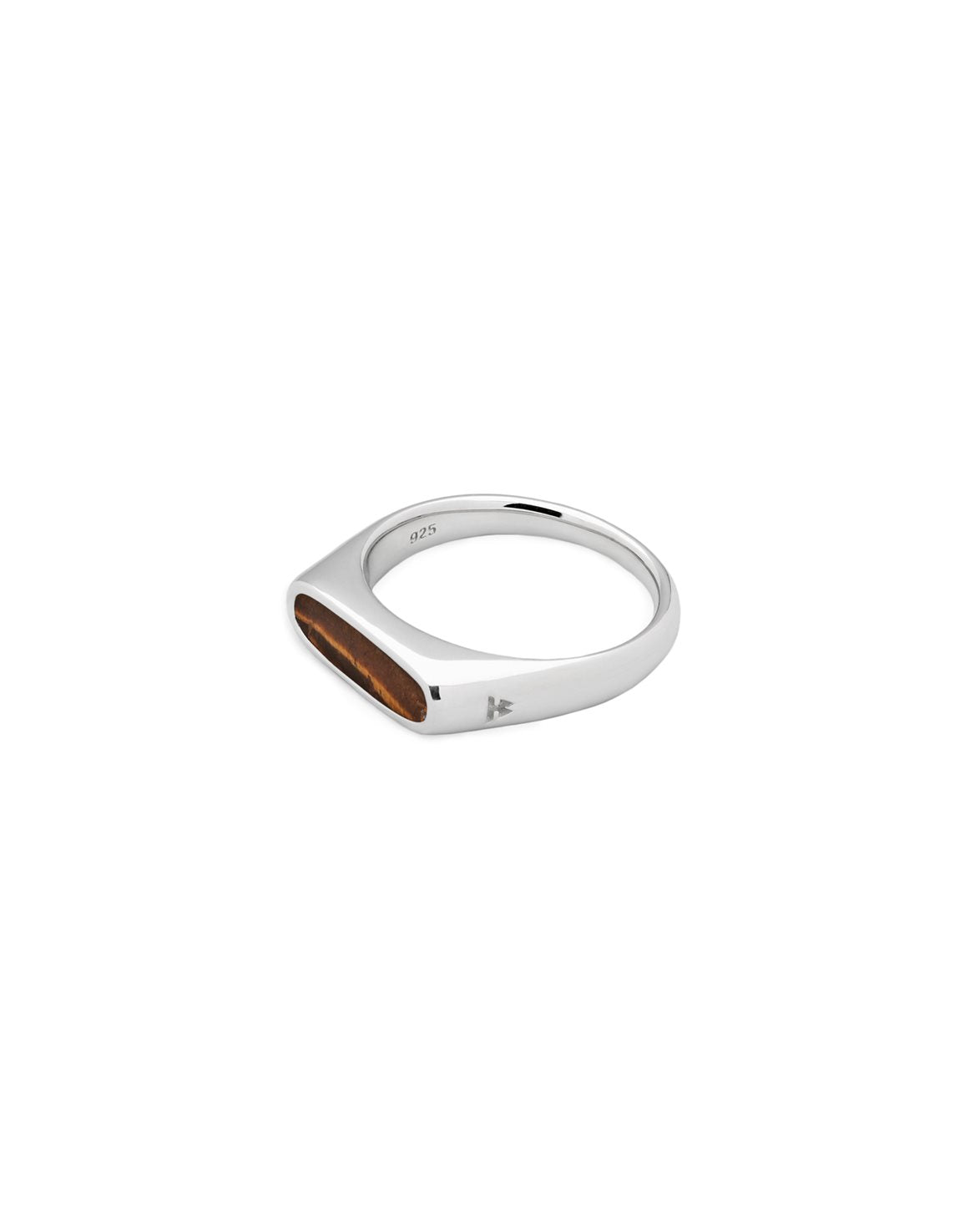 Mario Ring Tiger Eye Silver