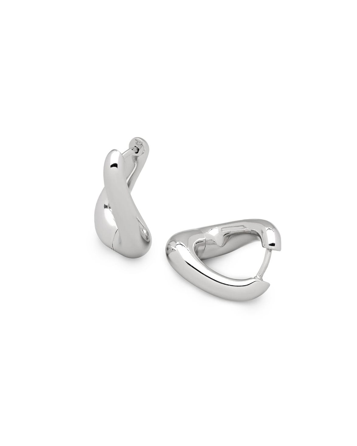 Twist Hoops Silver