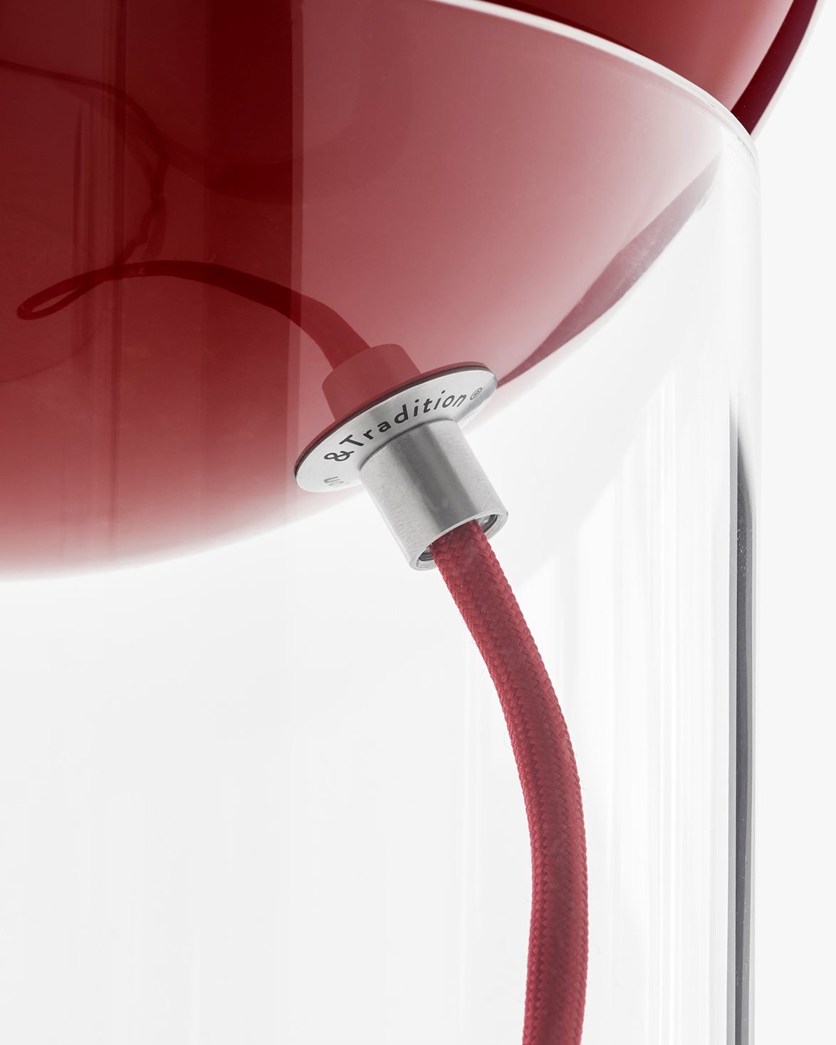 Topan Table Lamp Vp13 Vermillion Red